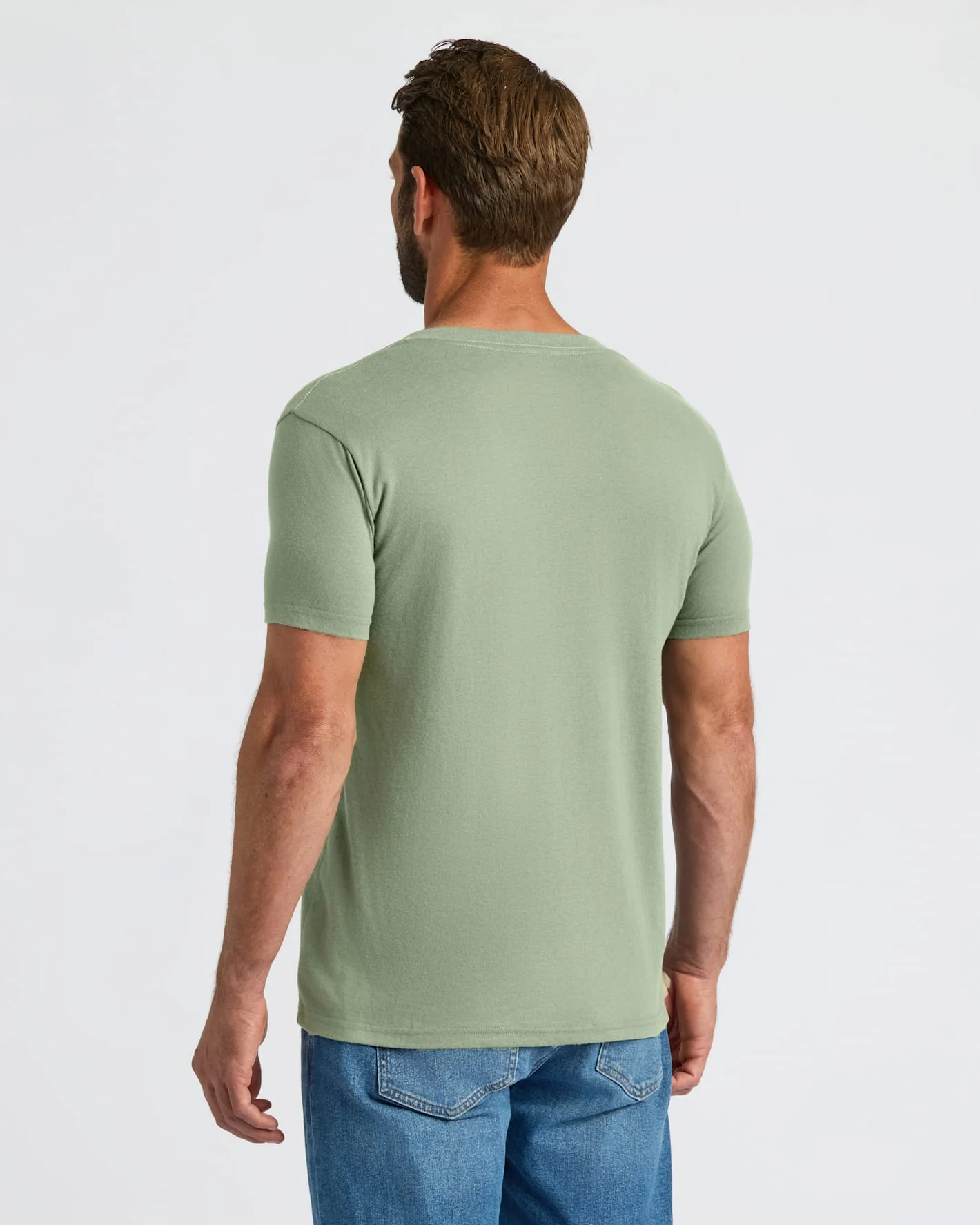 Sage Green Classic V-Neck - Image 5