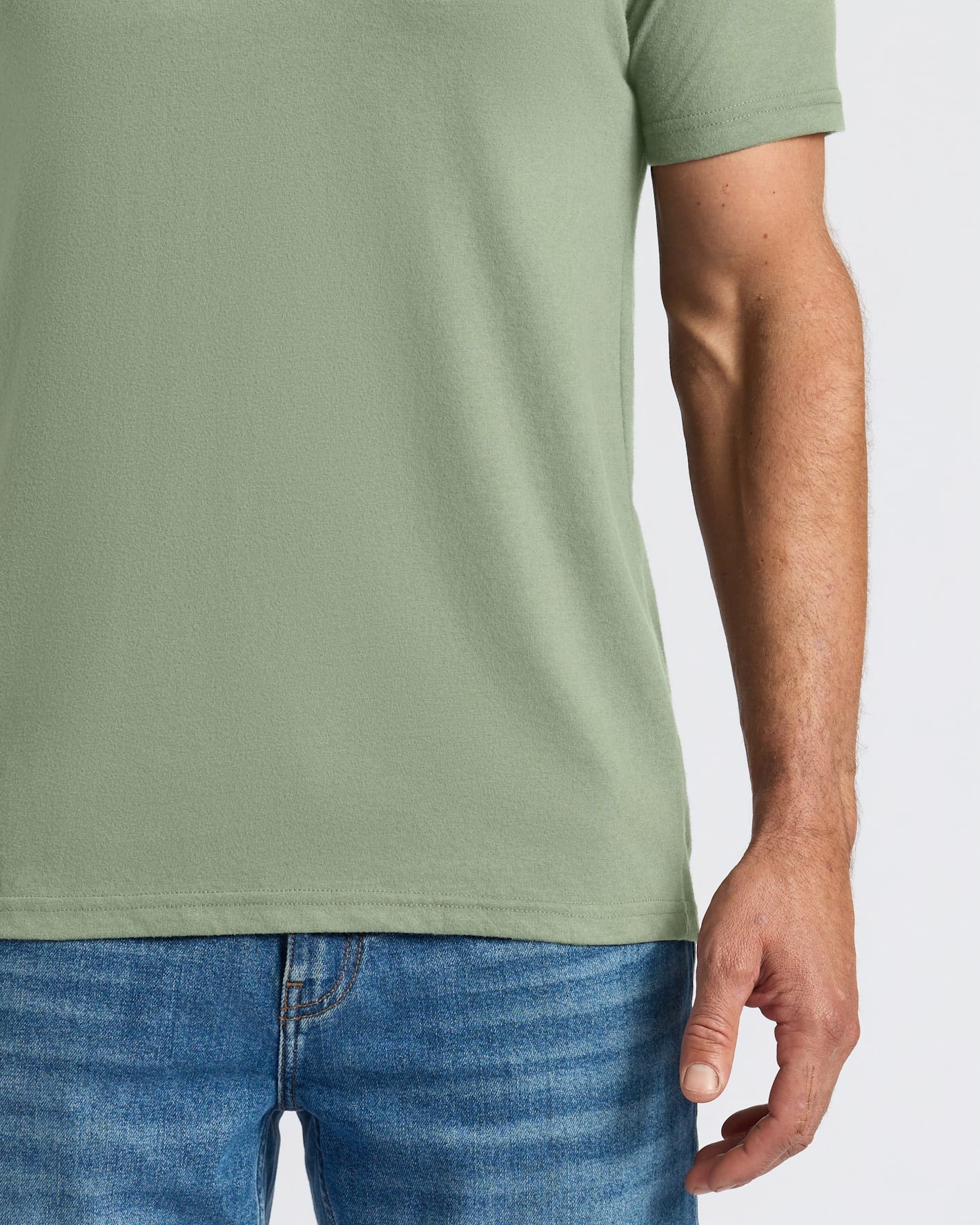 Sage Green Classic V-Neck - Image 8