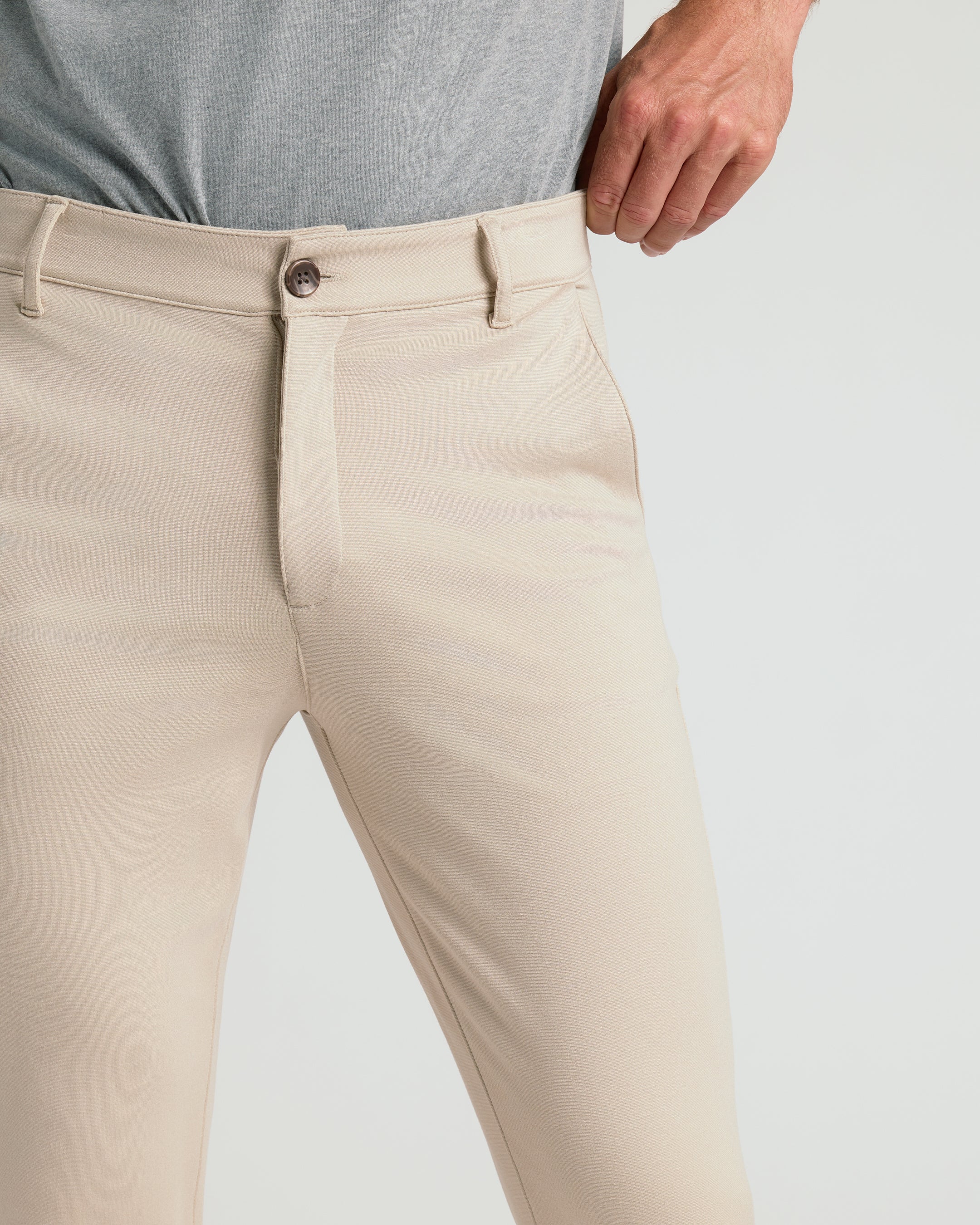 Sandstone Comfort Chino Pants - Image 4