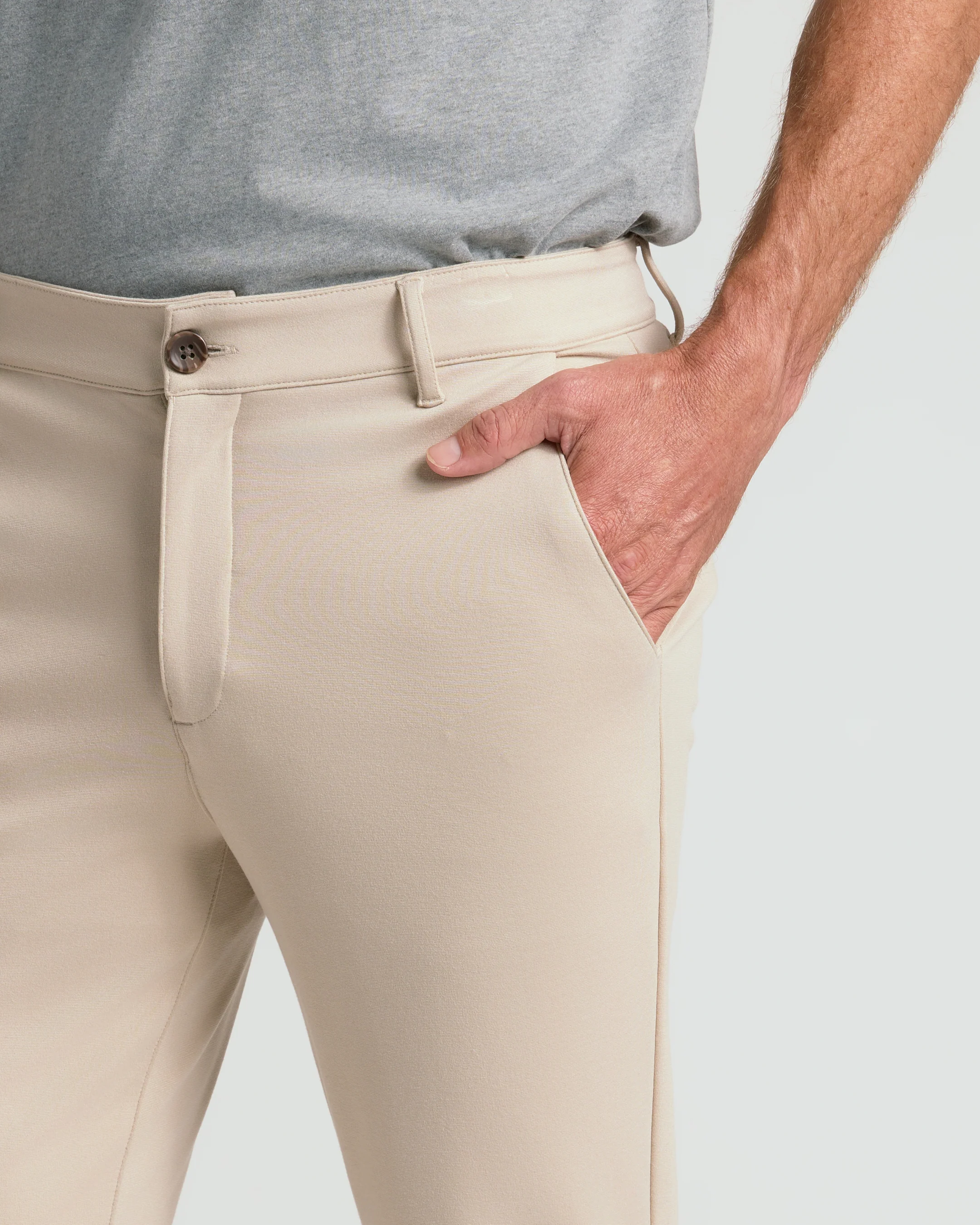 Sandstone Comfort Chino Pants - Image 5