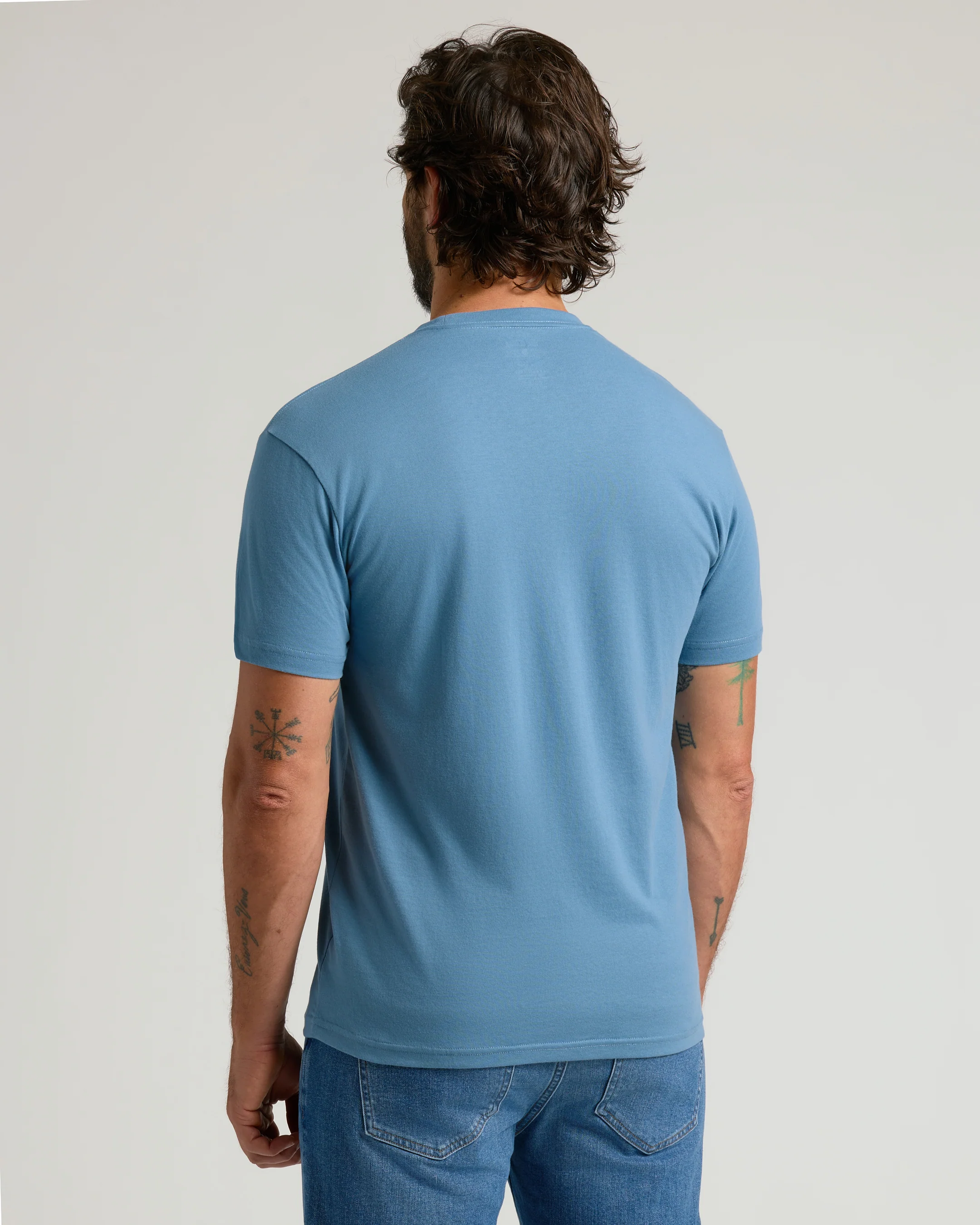 Sapphire Short Sleeve Crew Neck T Shirt - Image 3