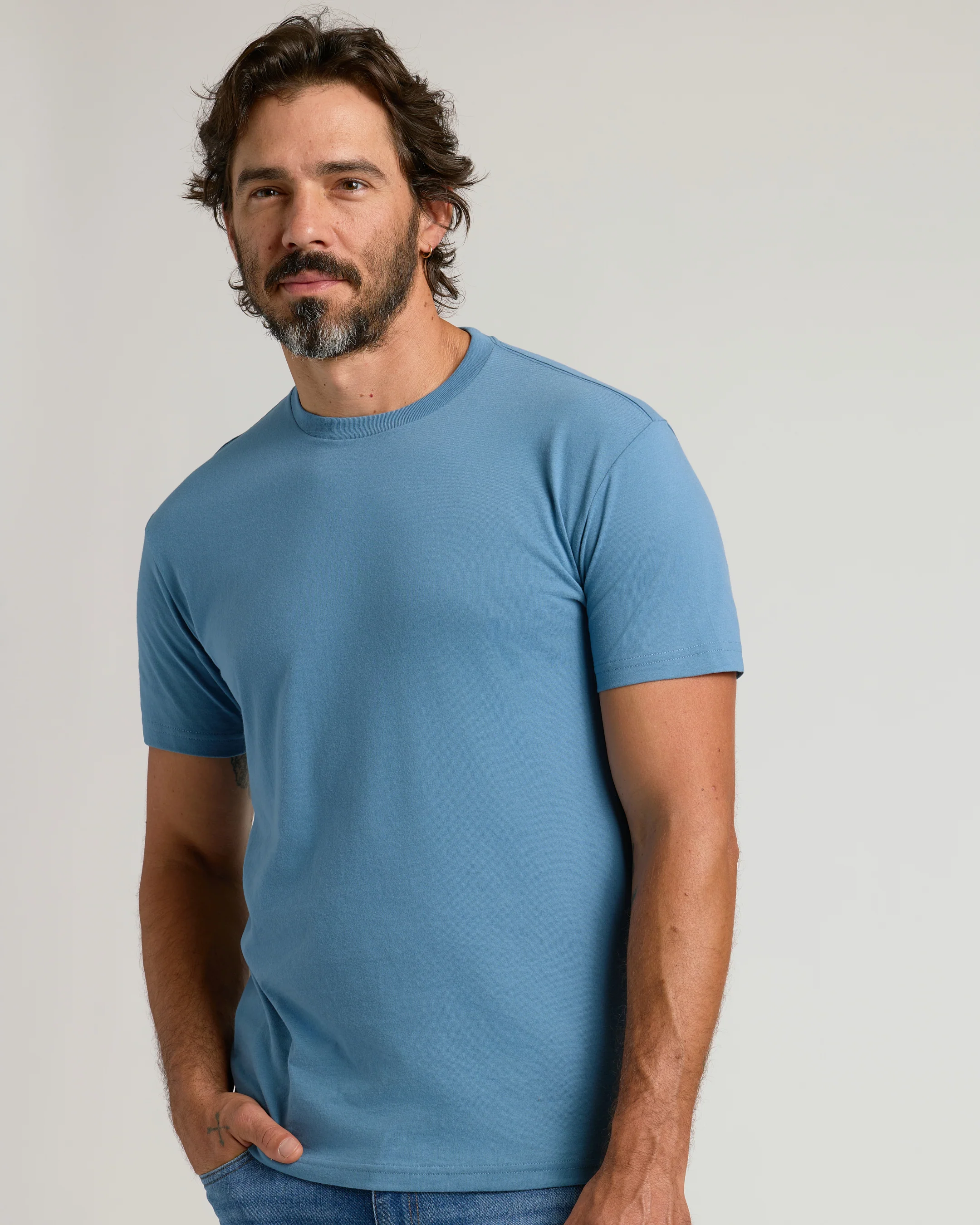 Sapphire Short Sleeve Crew Neck T Shirt - Image 7