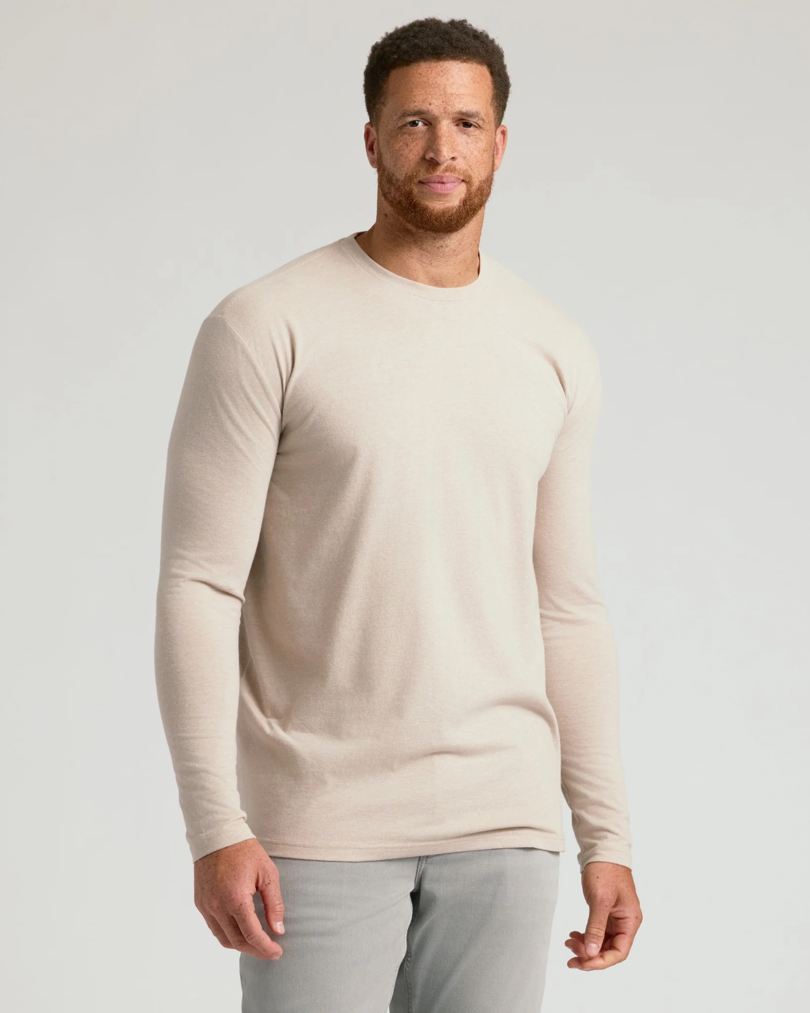 Heather Truffle Tall Long Sleeve T Shirt