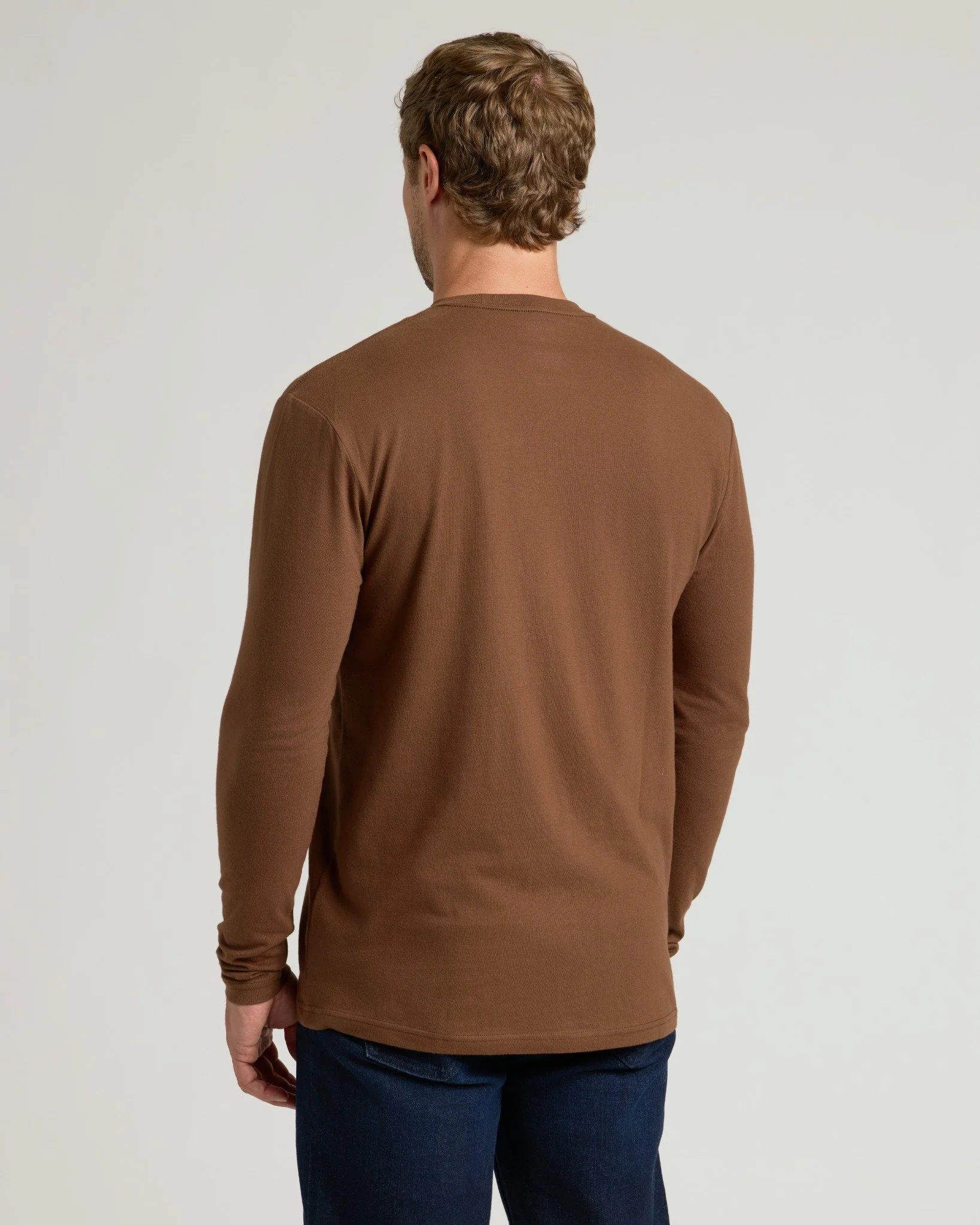 Sepiawood Classic Long Sleeve Crew Neck - Image 3