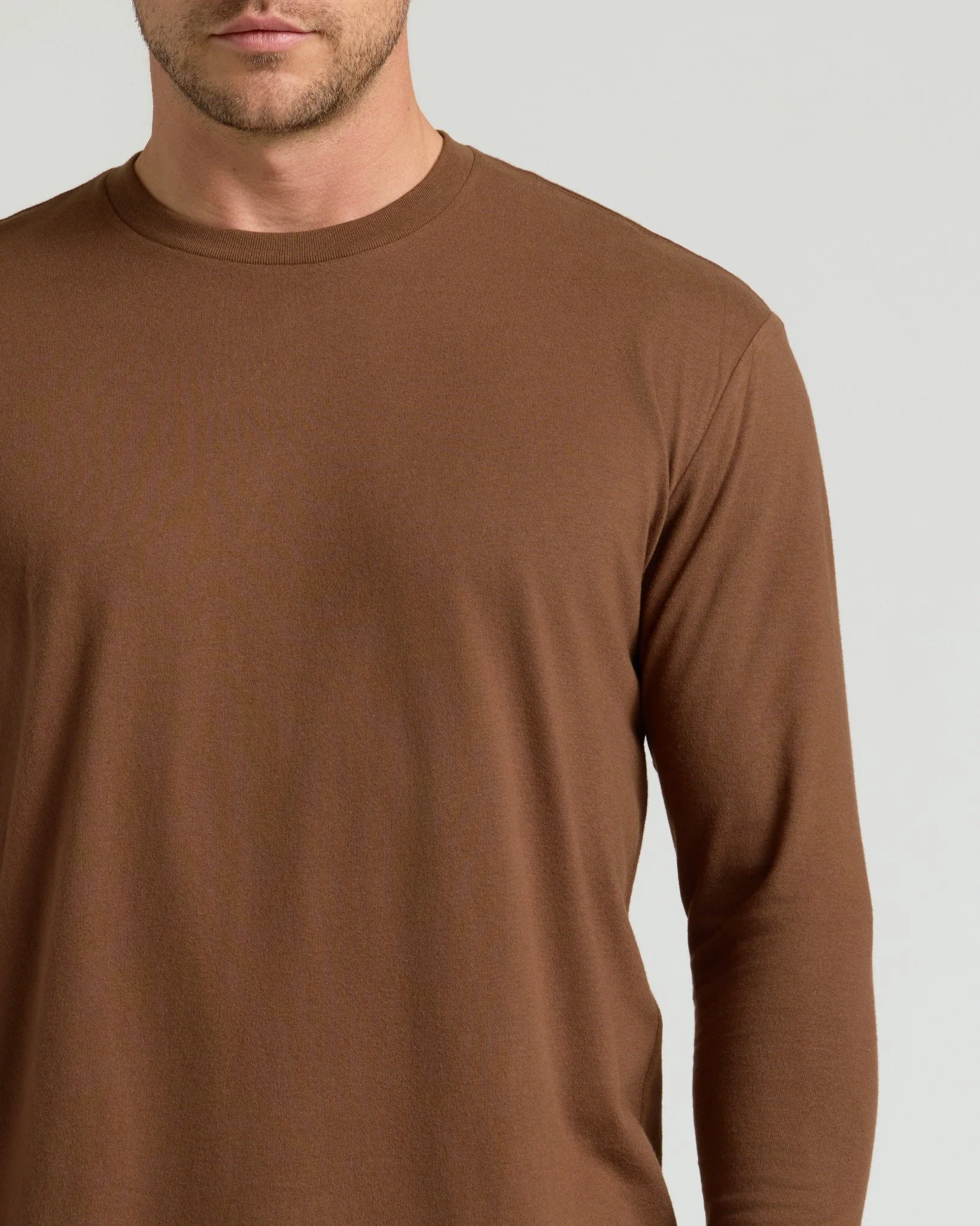Sepiawood Classic Long Sleeve Crew Neck - Image 5