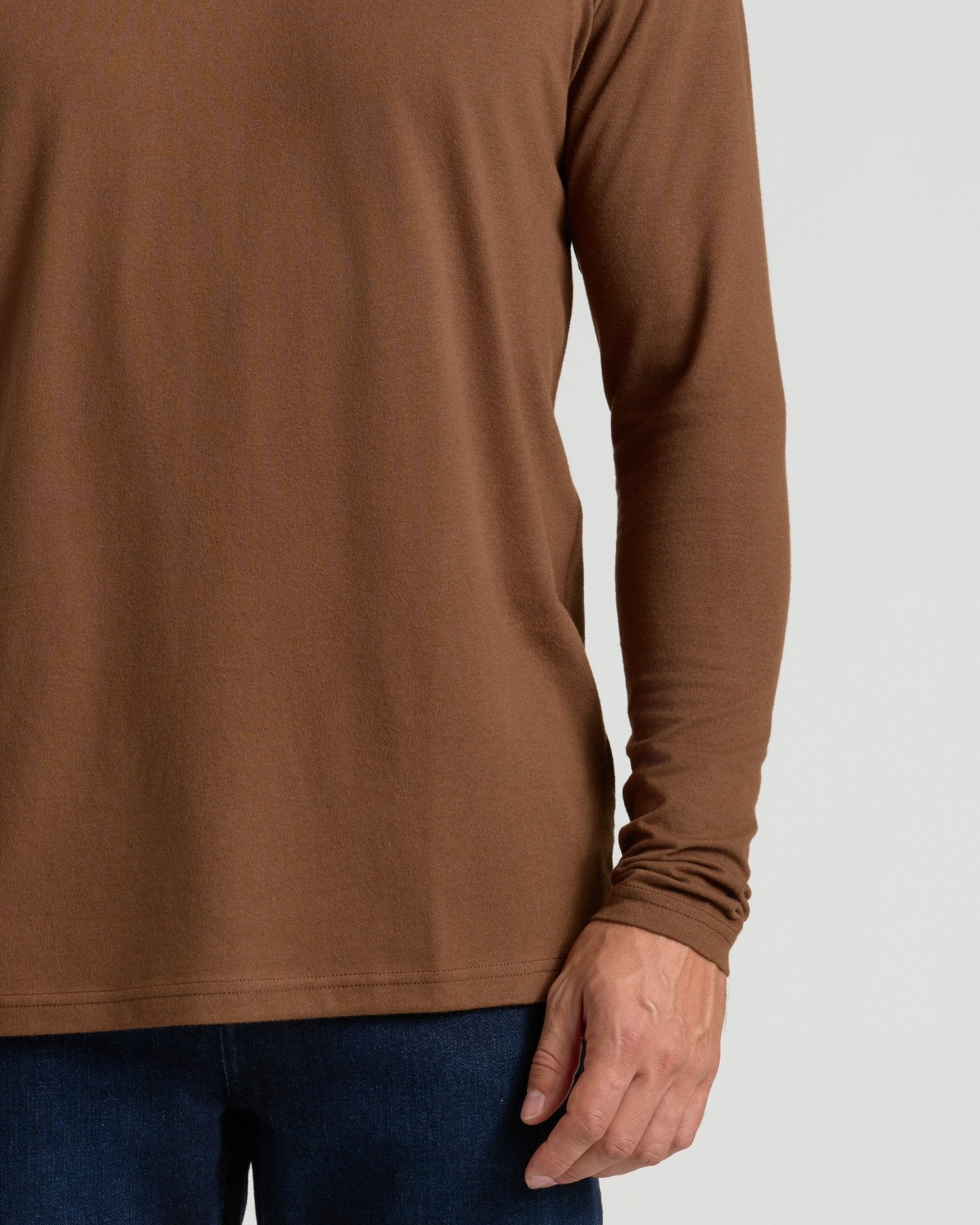 Sepiawood Classic Long Sleeve Crew Neck - Image 6