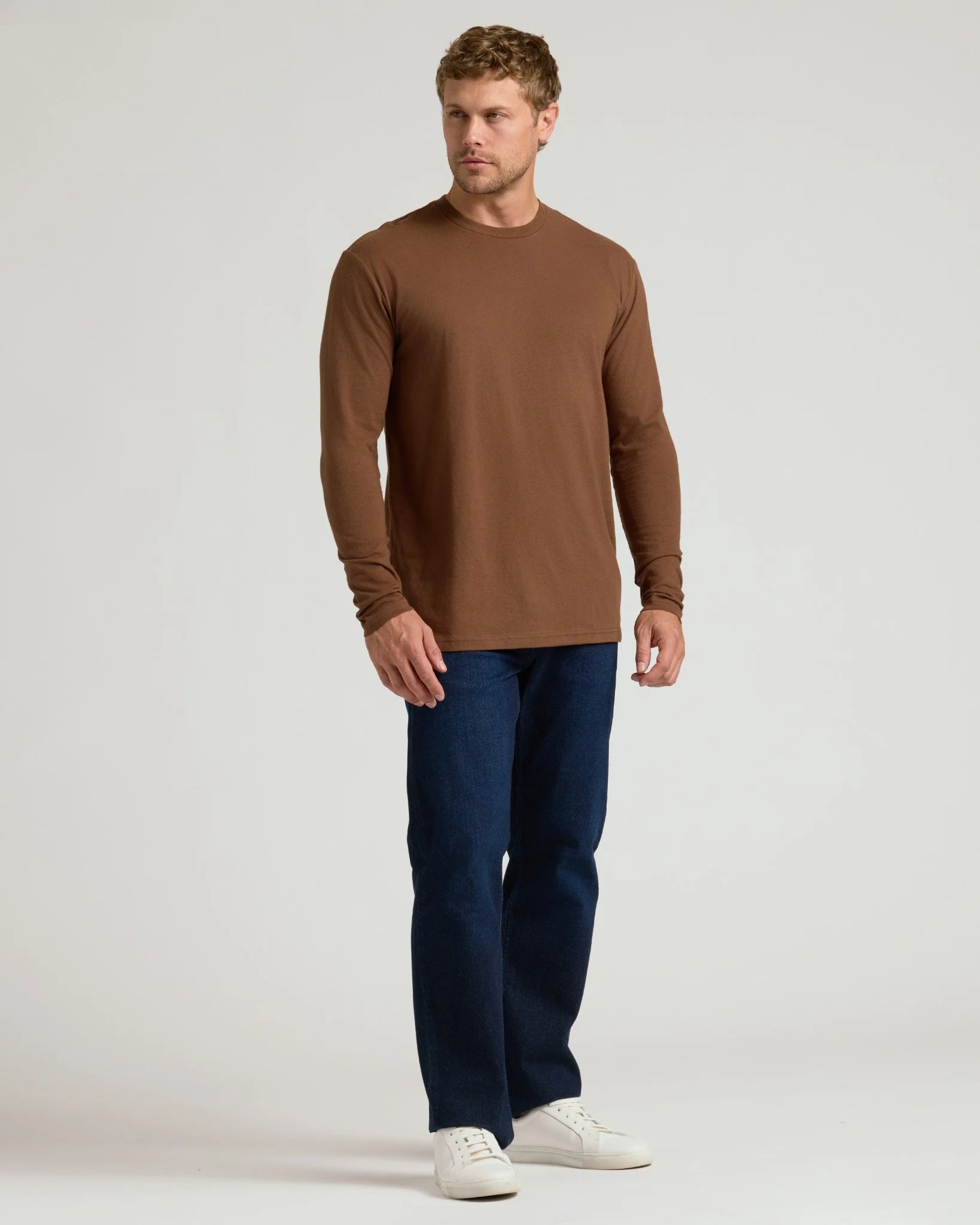 Sepiawood Classic Long Sleeve Crew Neck - Image 7