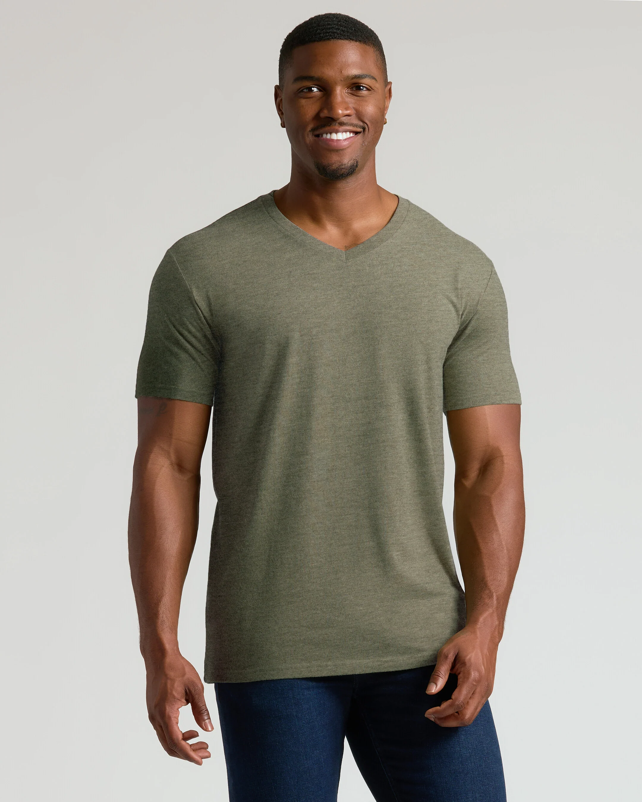 Short Sleeve Tall Classic V-Neck 3-Pack - Image 6