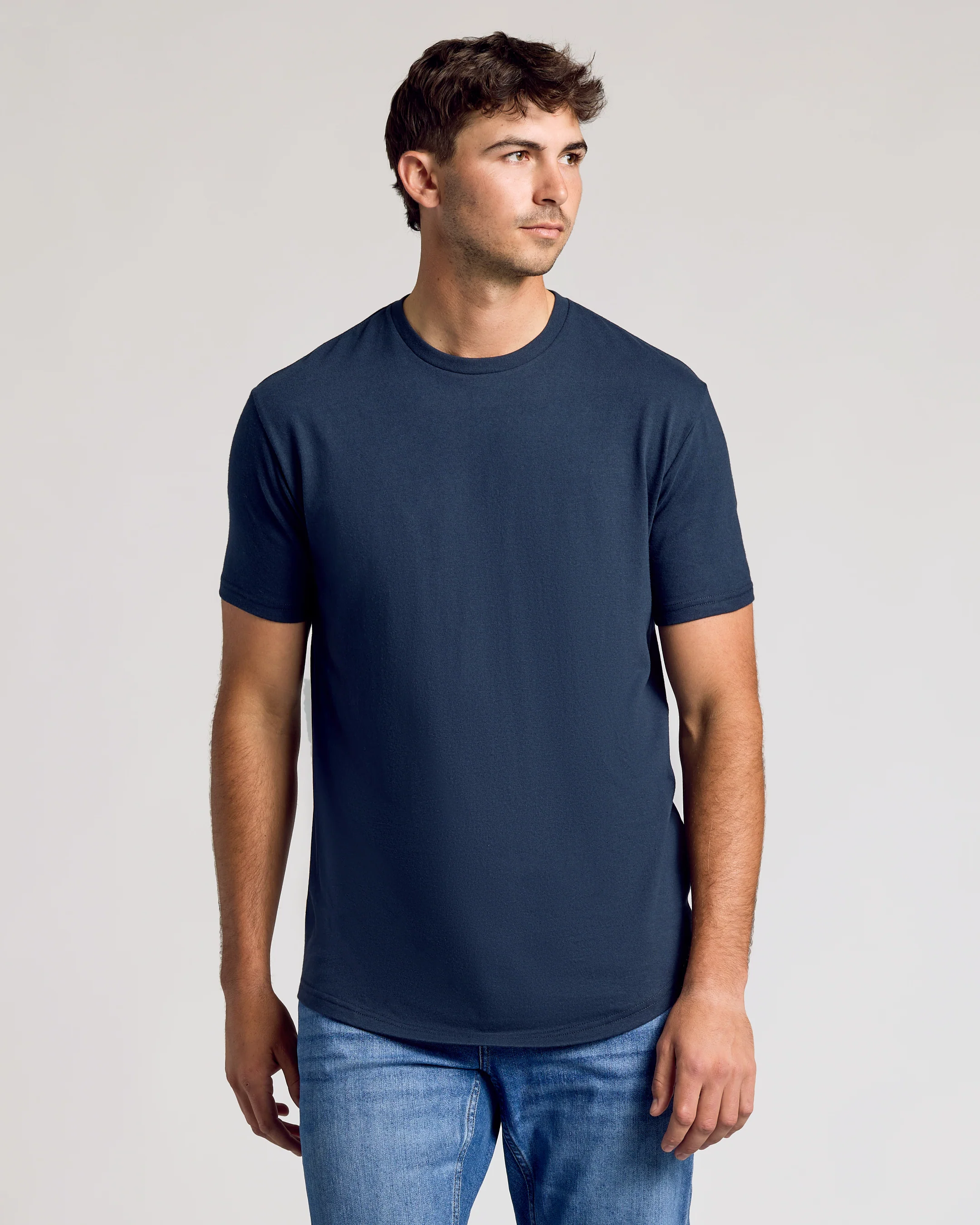Short Sleeve Tall Curved Hem Crew 6-Pack - Image 2