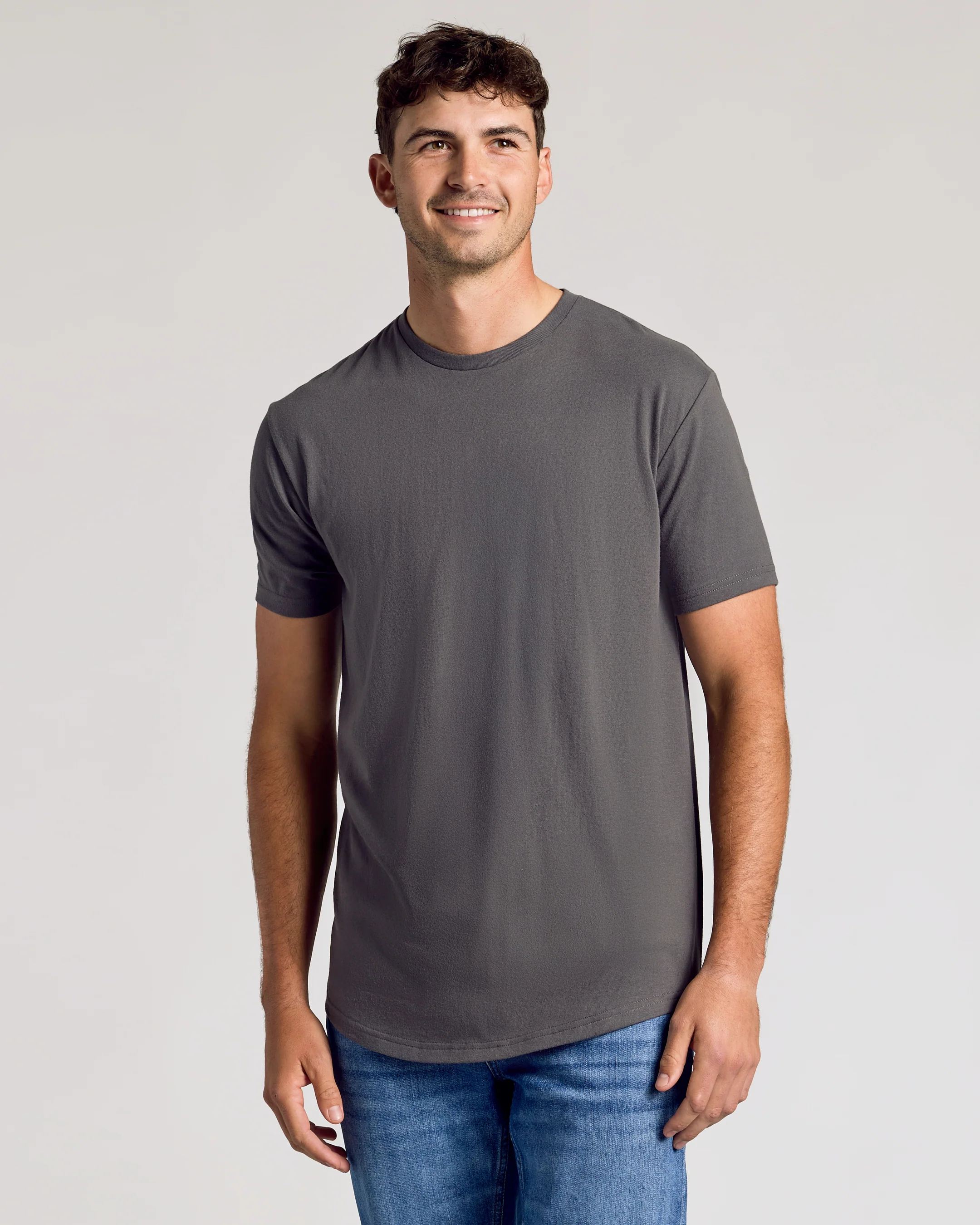 Short Sleeve Tall Curved Hem Crew 6-Pack - Image 3