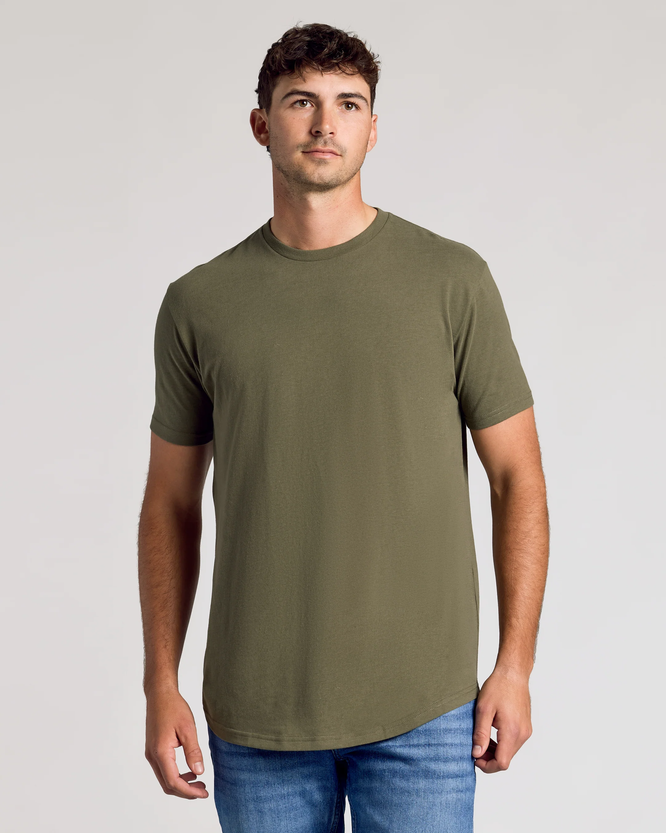 Short Sleeve Tall Curved Hem Crew 6-Pack - Image 4