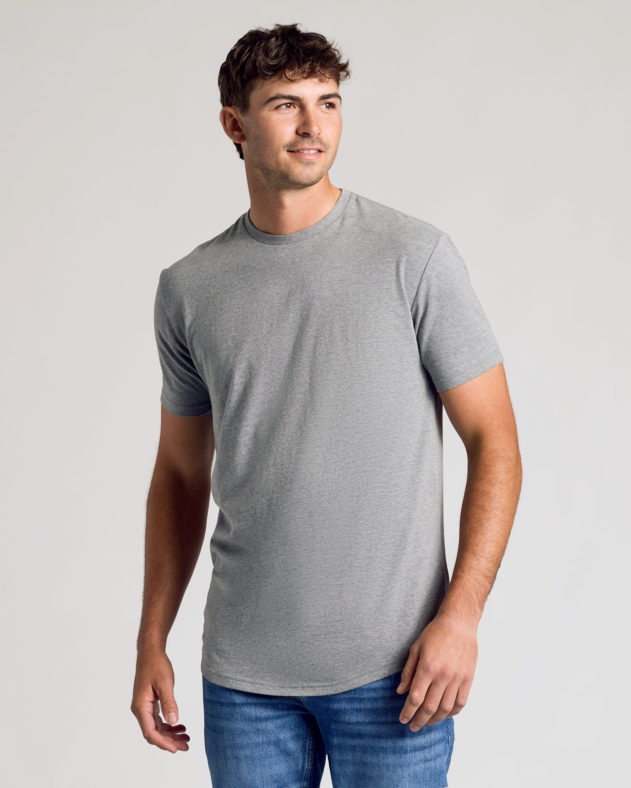 Short Sleeve Tall Curved Hem Crew 6-Pack - Image 5