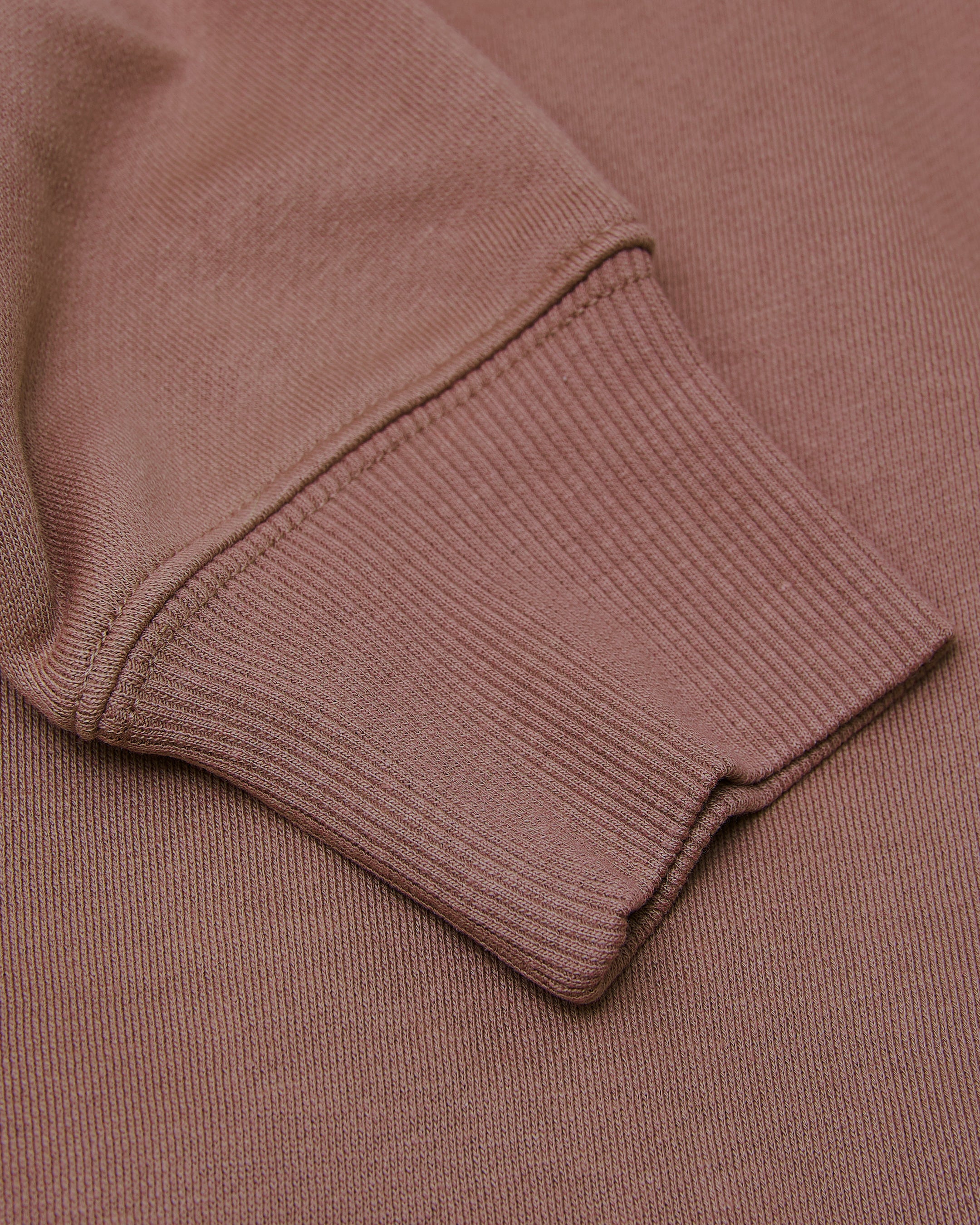 Slate Mauve Fleece French Terry Pullover Crew Neck Sweatshirt - Image 6