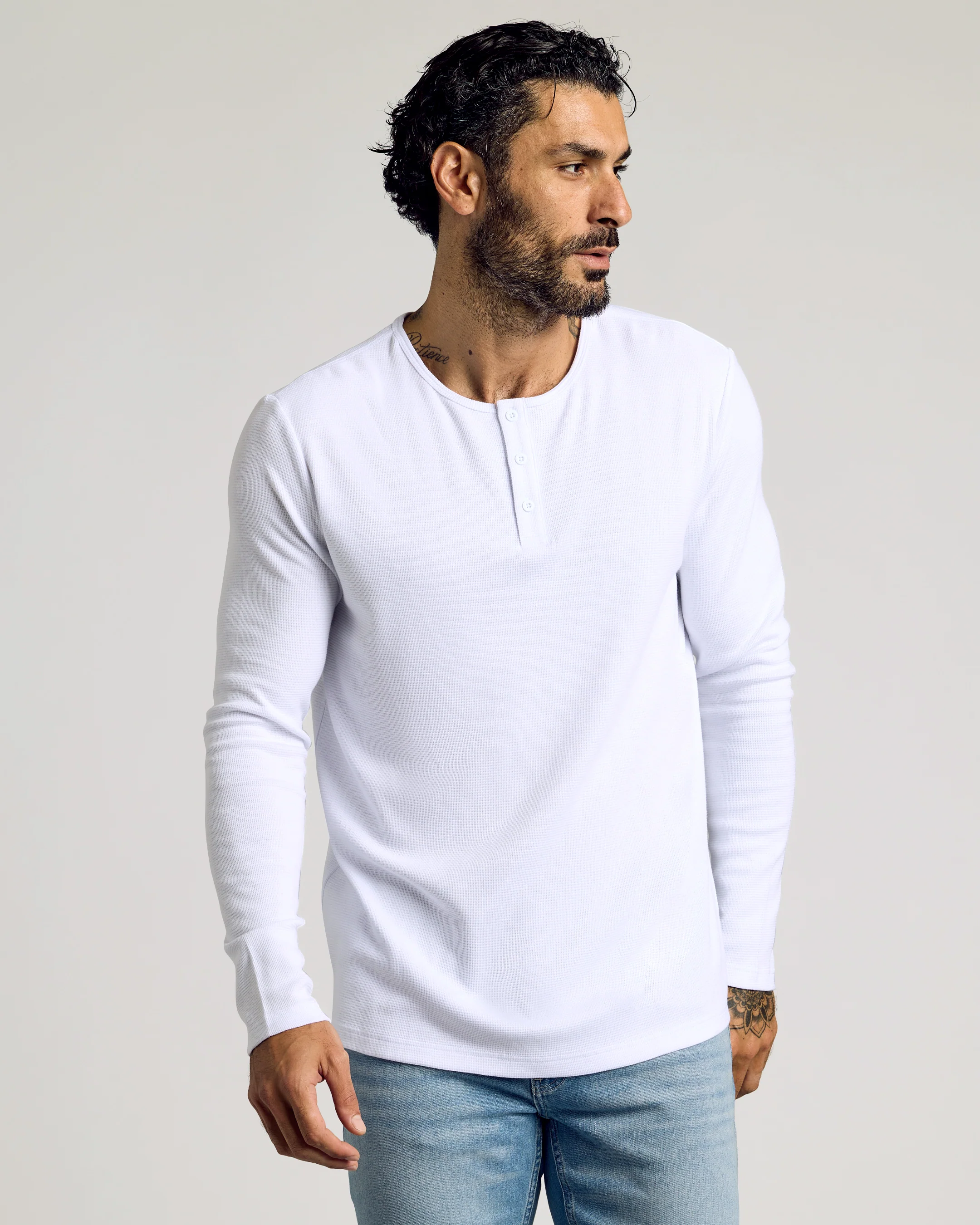 The Standard Waffle Long Sleeve Henley 3-Pack - Image 4