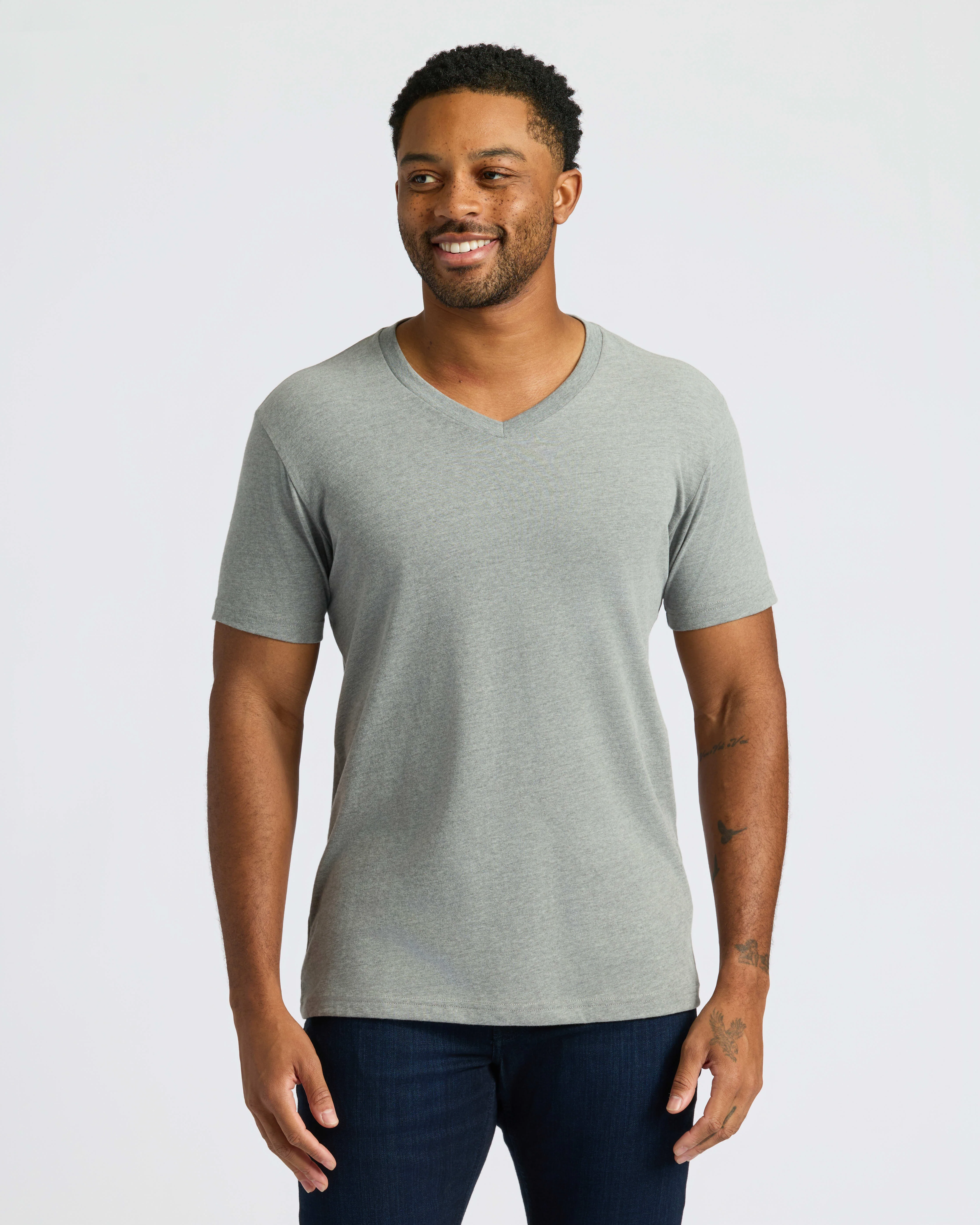 Heather Gray Classic V-Neck