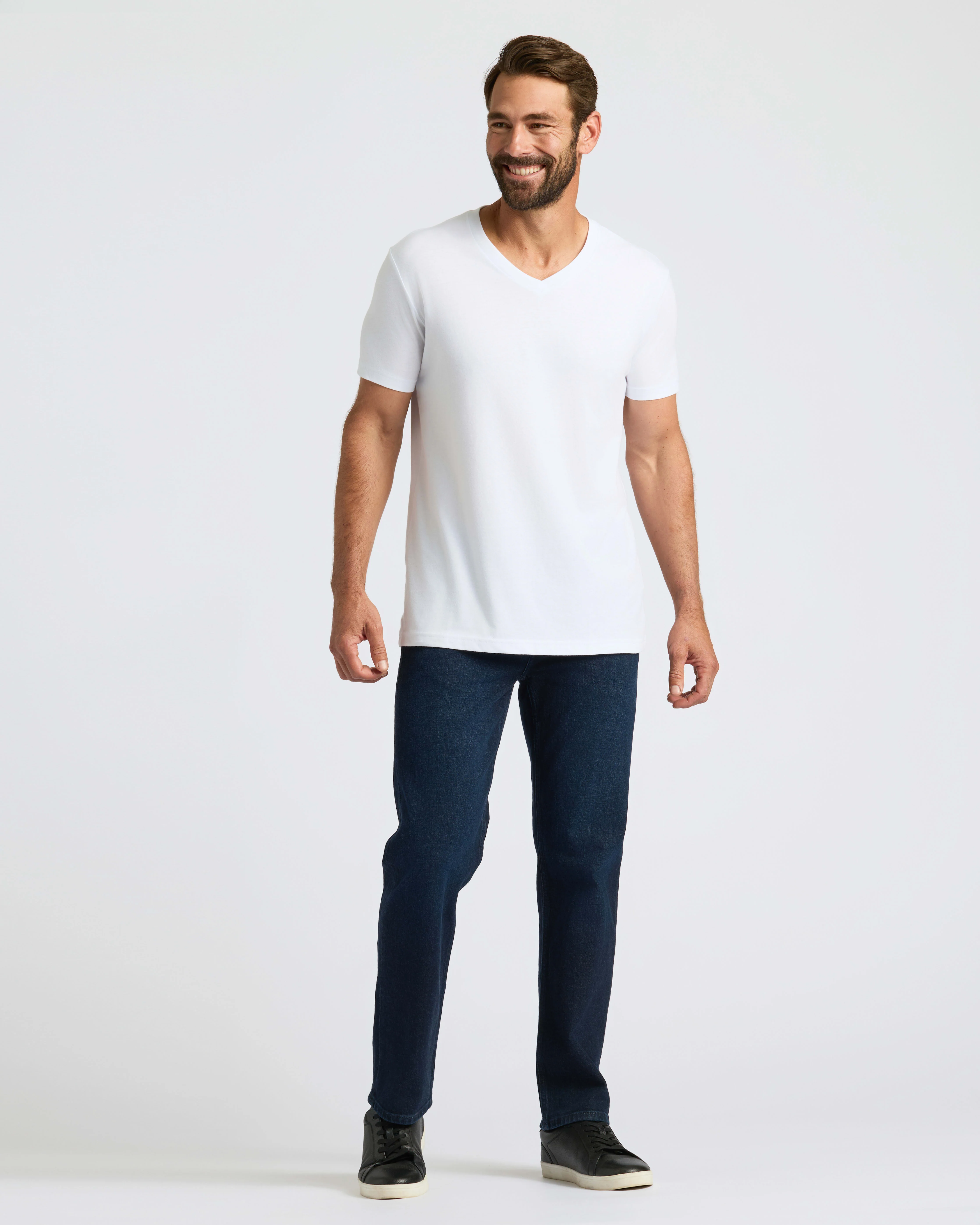 White Classic V-Neck 3-Pack - Image 14