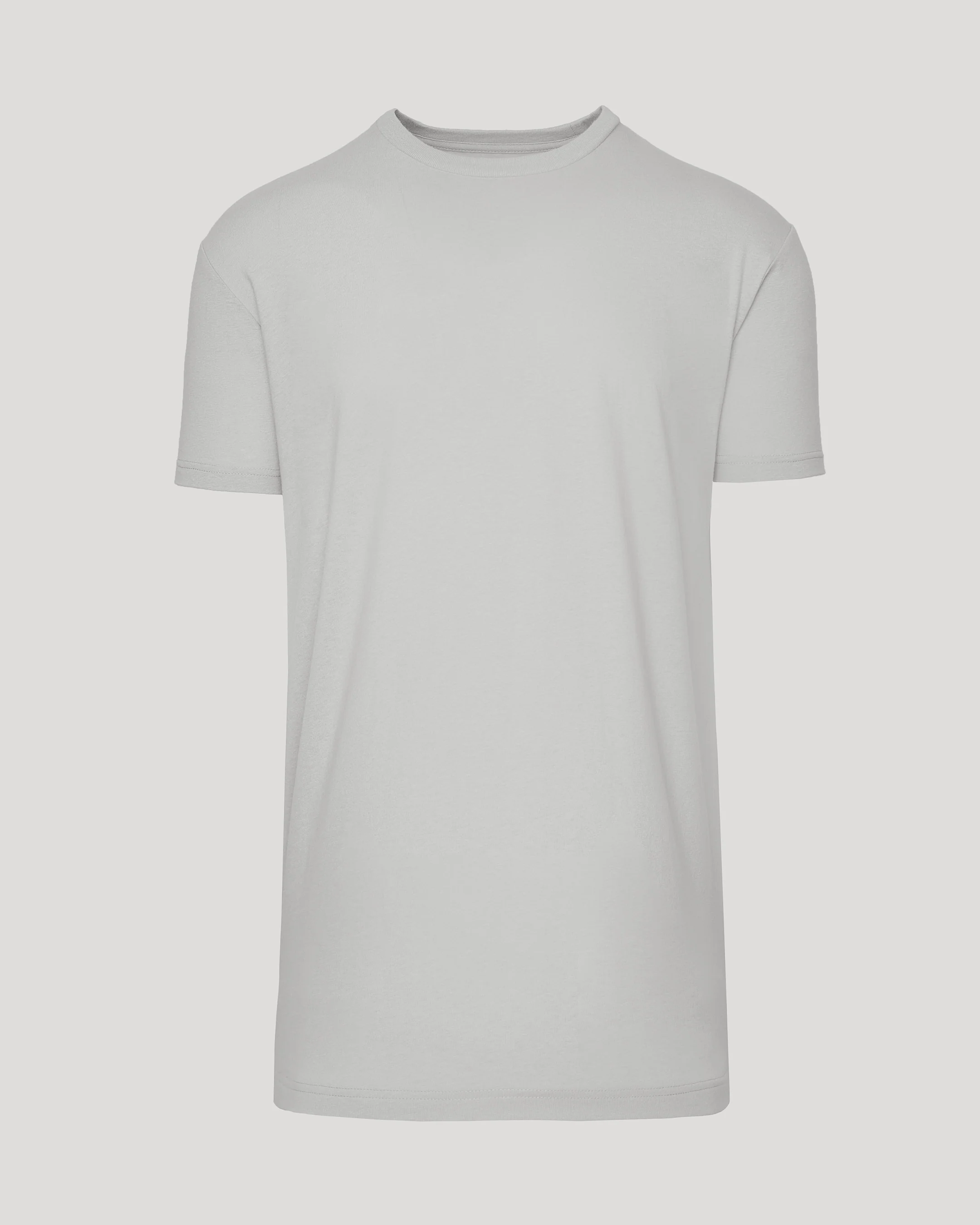 Steel Tall Straight Hem Crew Neck T-Shirt - Image 2