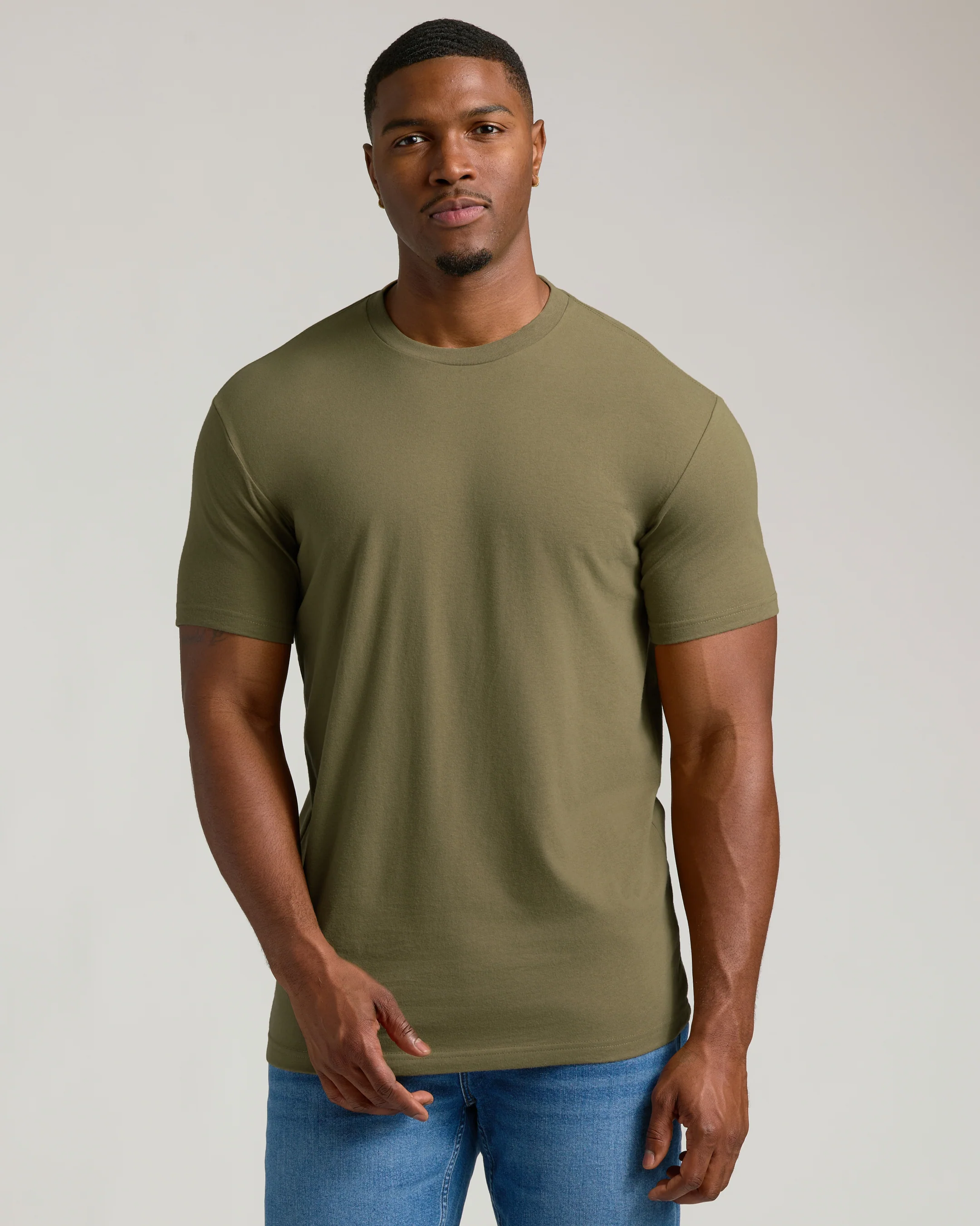 Straight Hem Crew Neck T-Shirt 10-Pack - Image 6