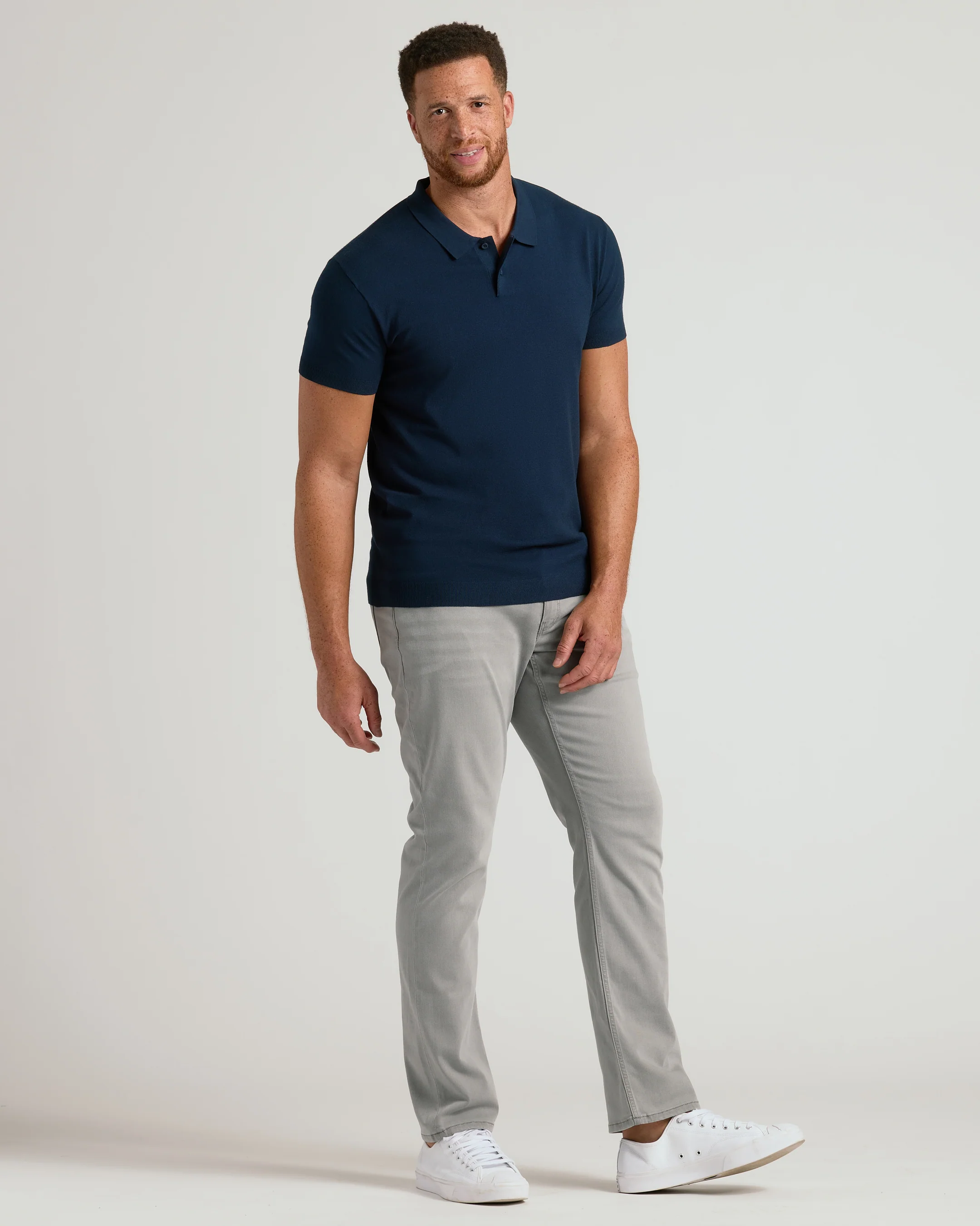 Navy Tall Dressy Polo - Image 6