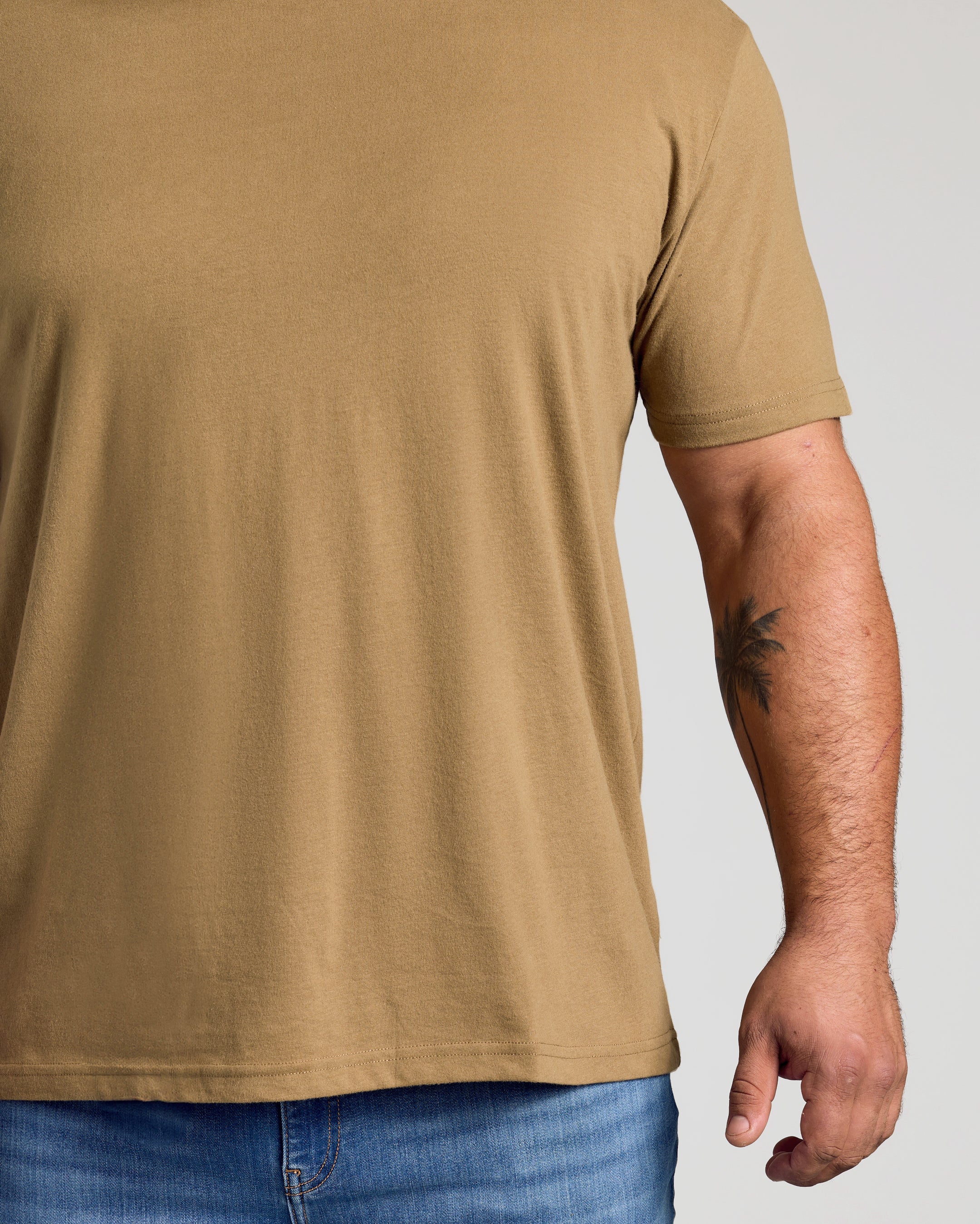 Tan 499 Classic Crew Neck - Image 5