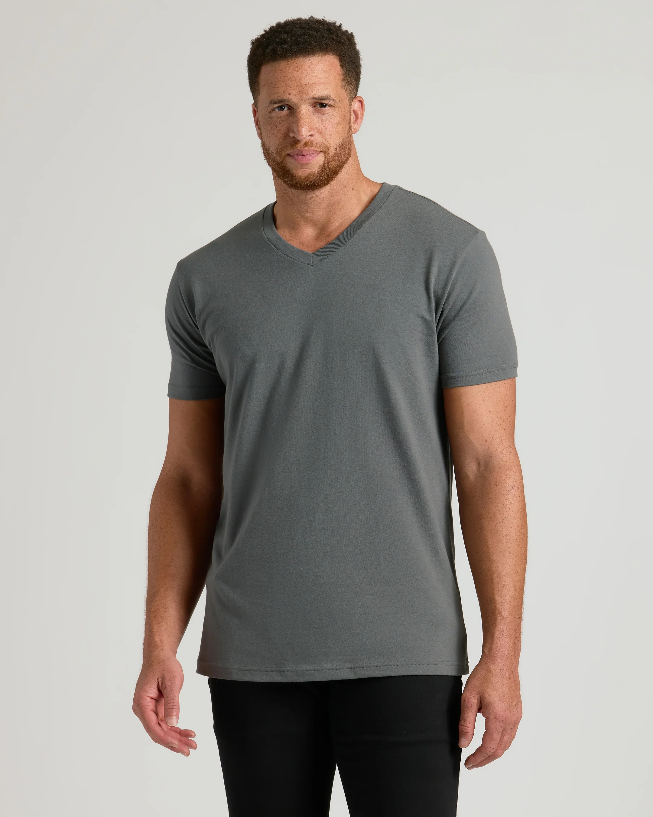 Timeless Short Sleeve Tall Classic V-Neck 3-Pack - Image 3
