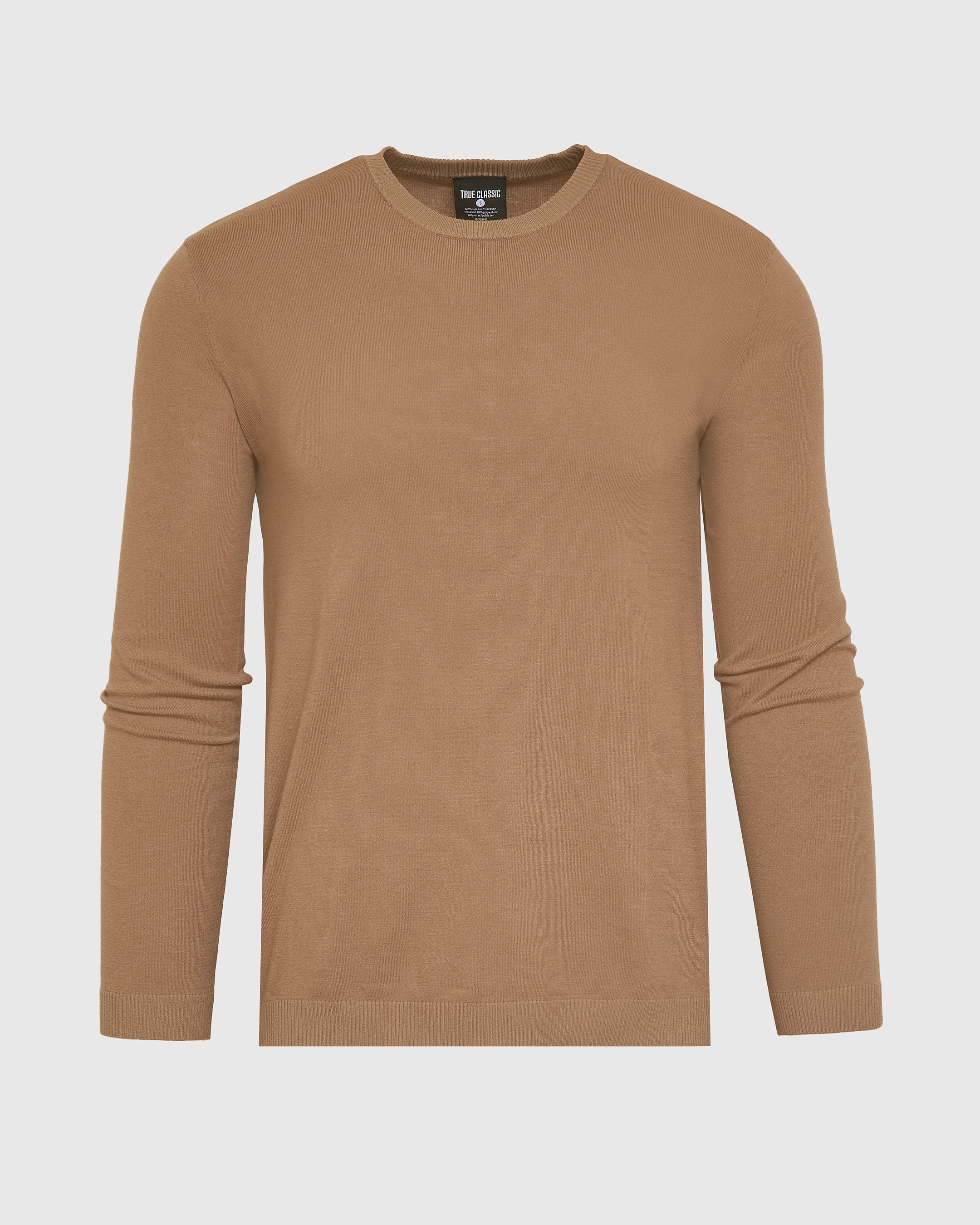 Truffle Dressy Crew Neck Sweater - Image 2