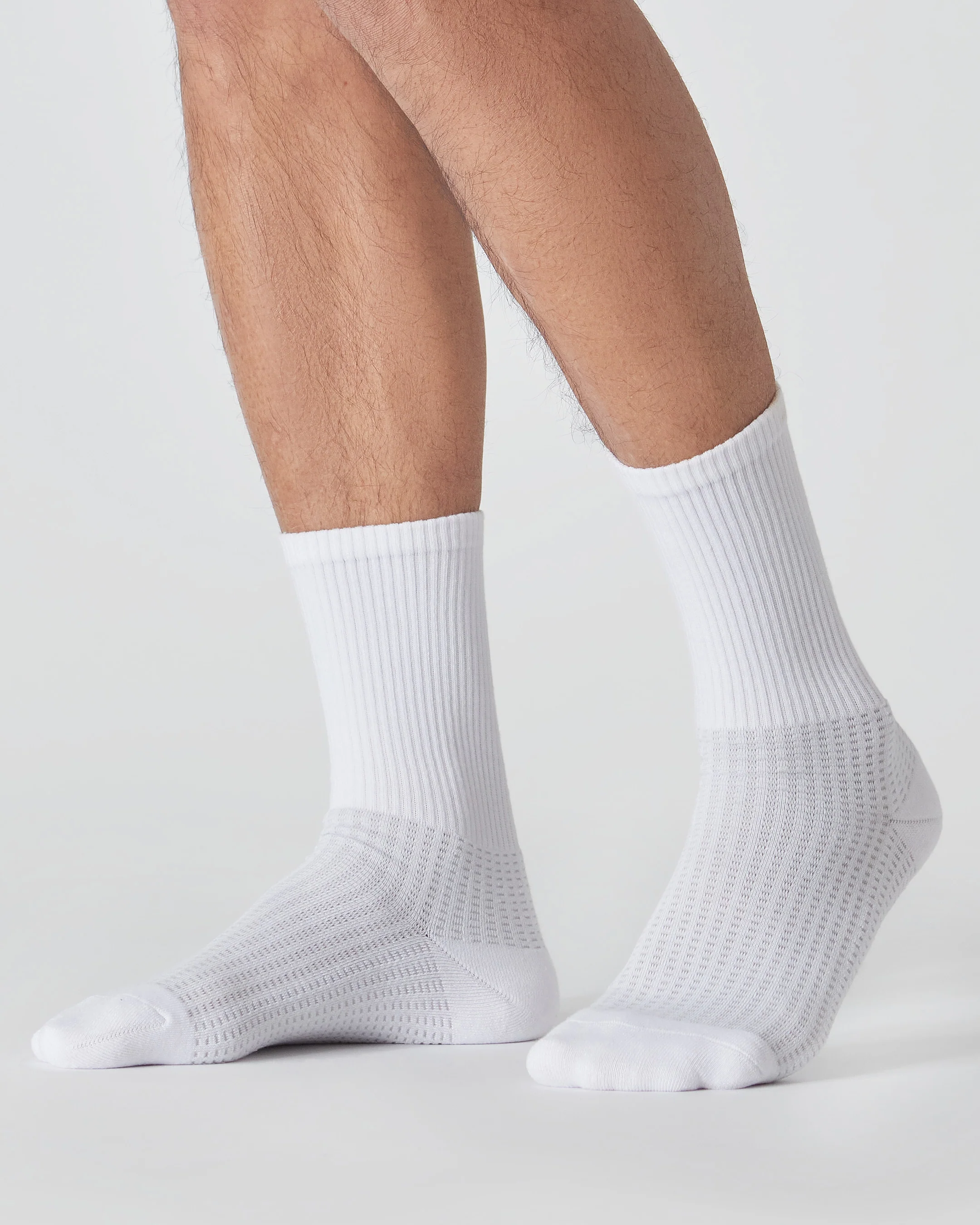 White Active Crew Socks 3-Pack - Image 3