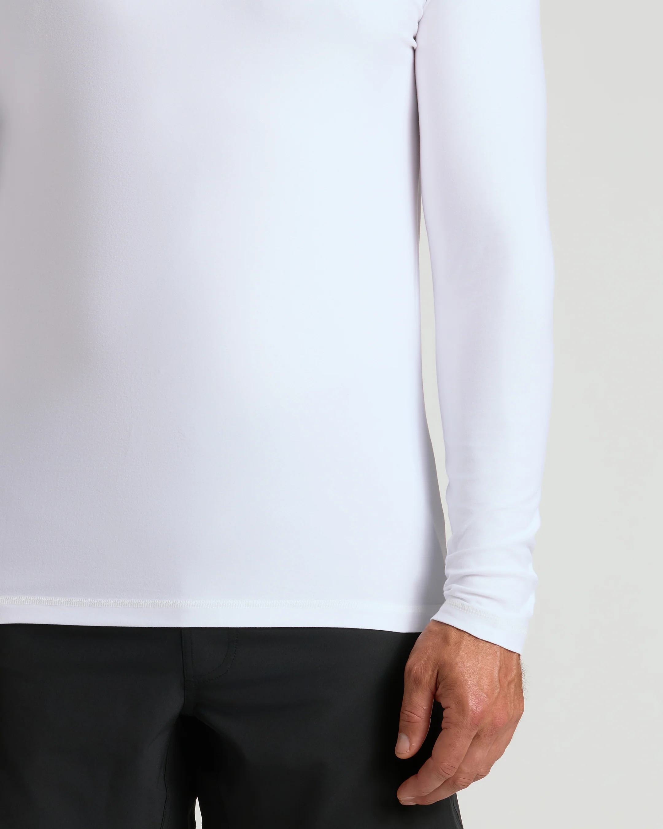 White Active Long Sleeve Crew T-Shirt - Image 7