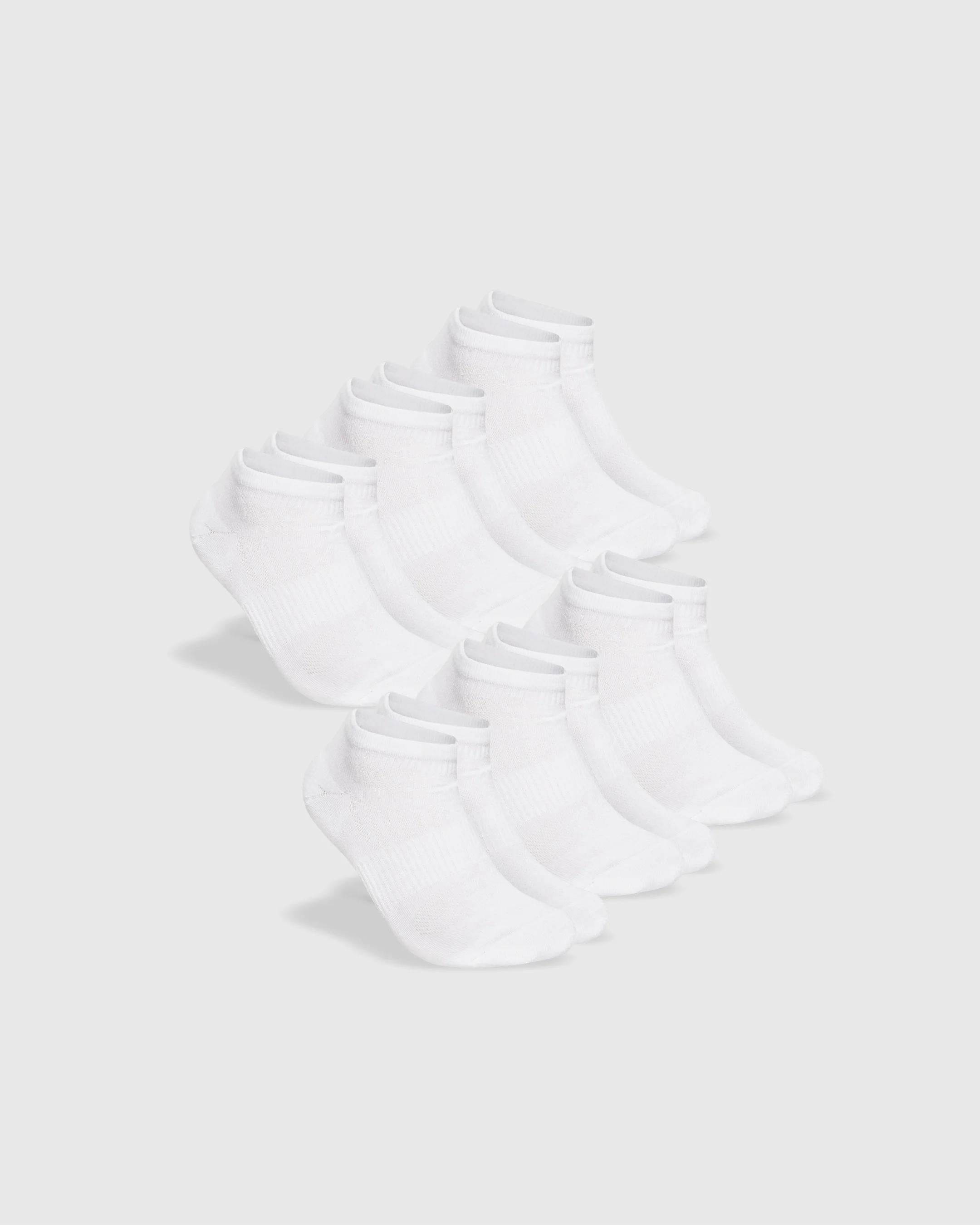 White Ankle Socks 6-Pack