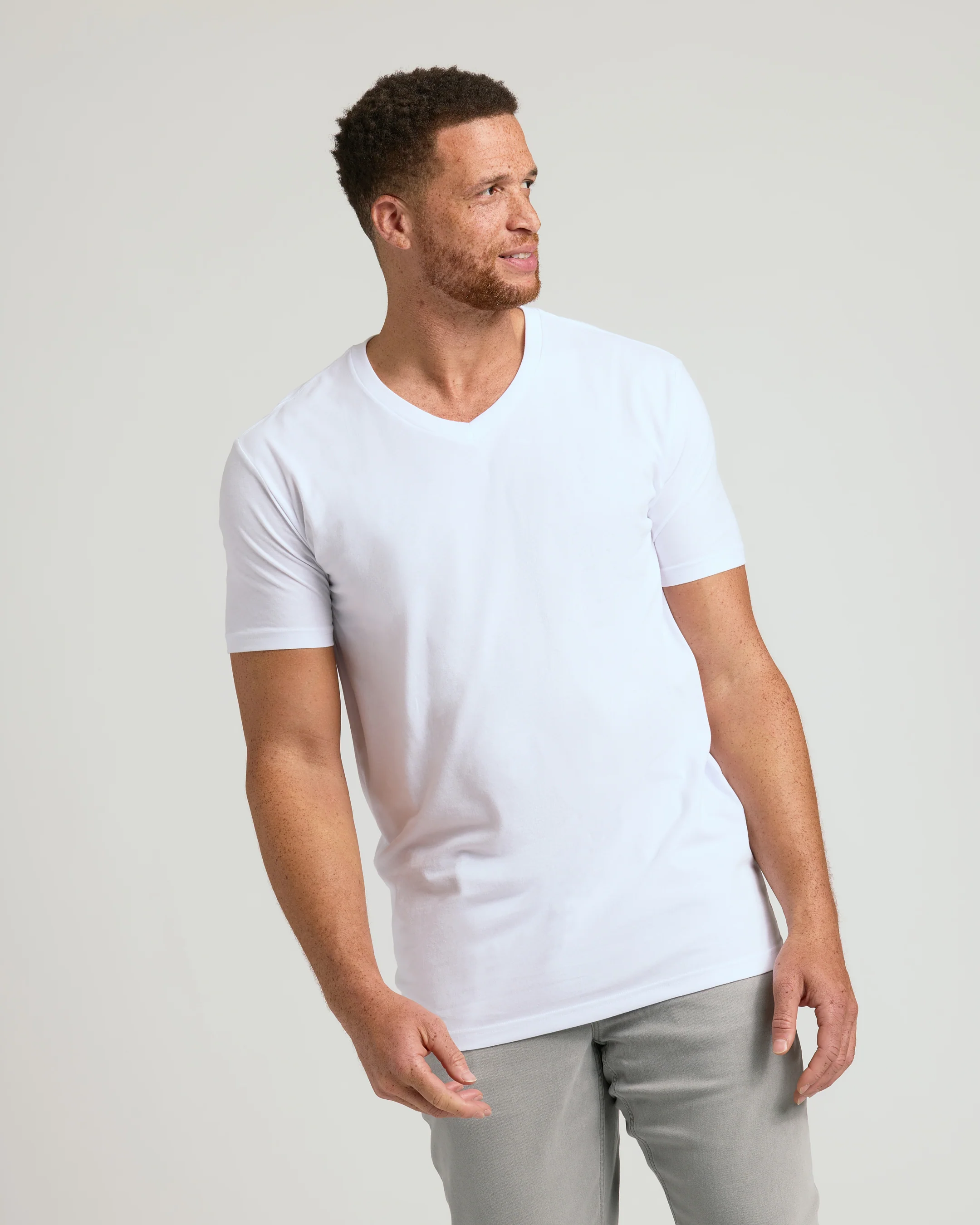 White Classic Tall V-Neck 10-Pack - Image 7