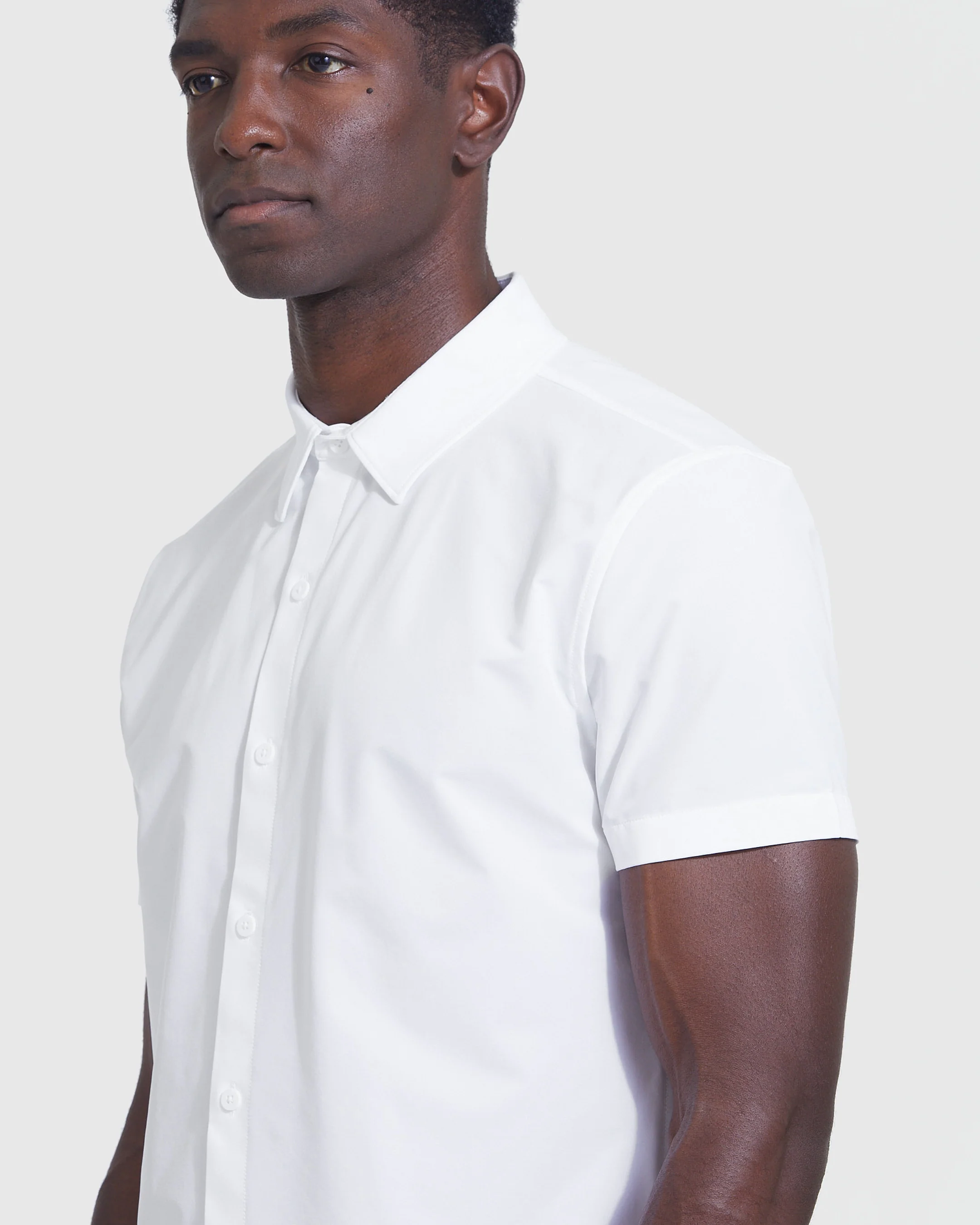White Commuter Short Sleeve Shirt - Image 4