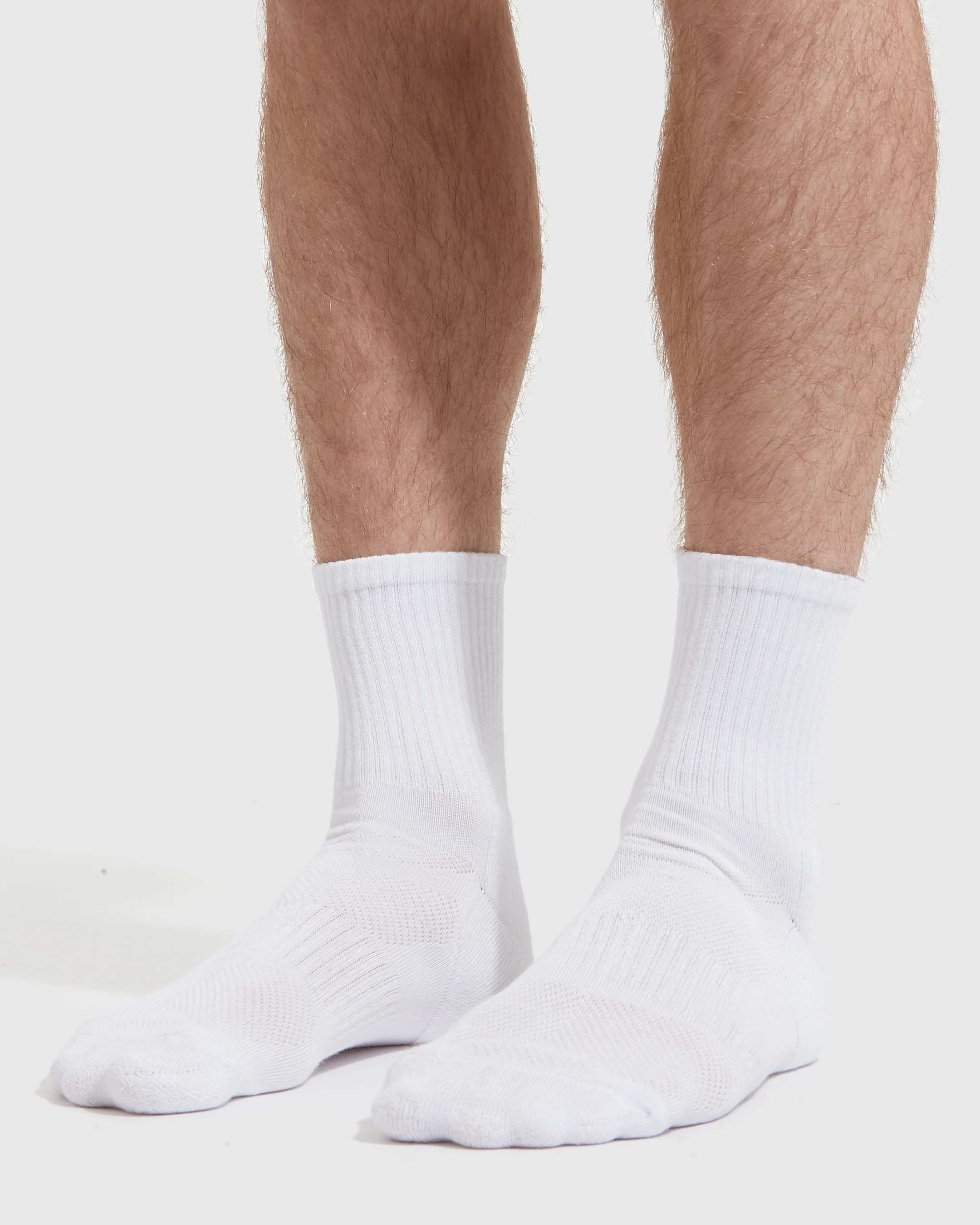 White Half Crew Socks 12-Pack - Image 3