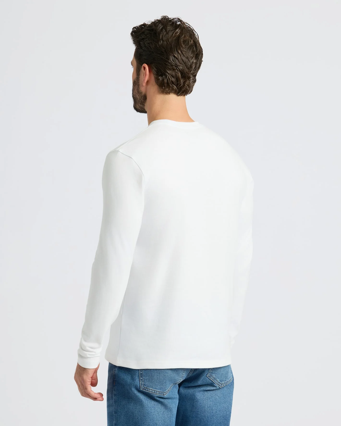Black & White Heavyweight Long Sleeve Pocket Crew 2-Pack - Image 3