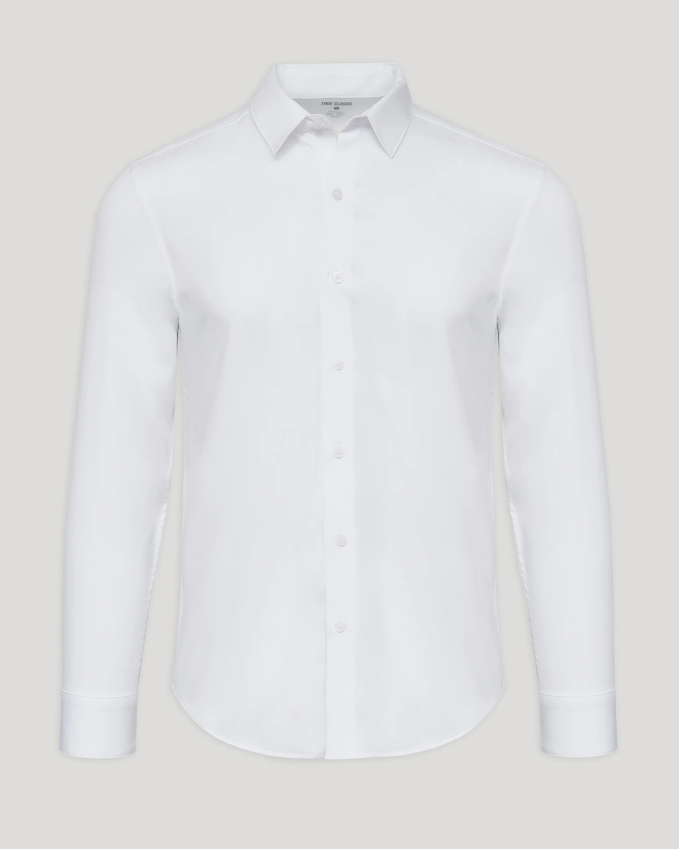 White Performance Long Sleeve Dress Shirt - Image 2