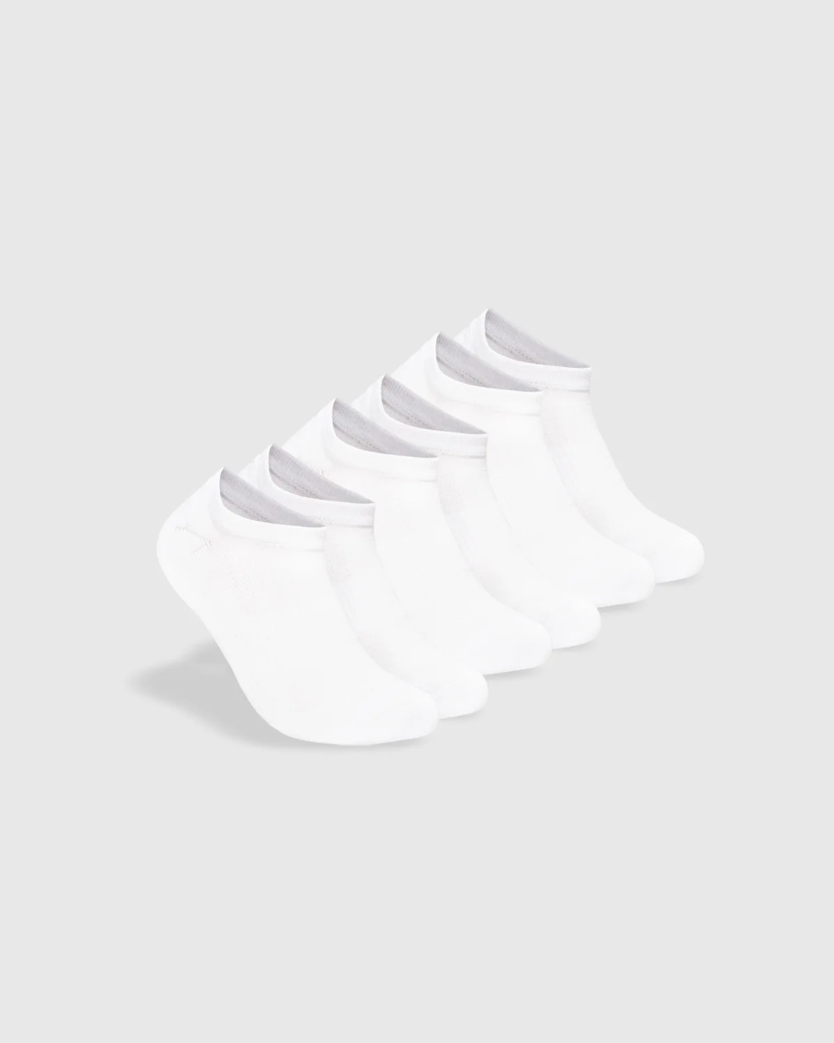 White No Show Socks 3-Pack