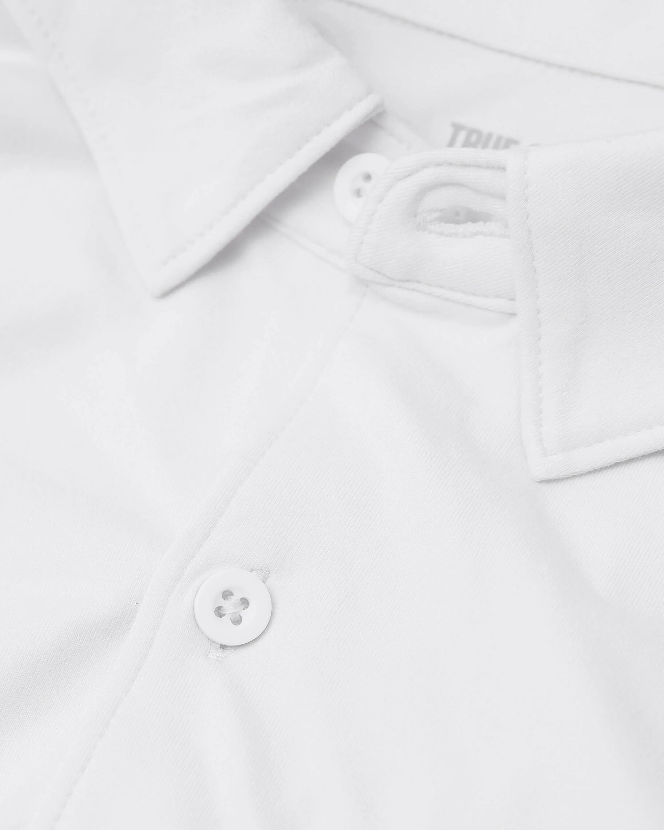 White Short Sleeve Comfort Knit Shirt - Image 9
