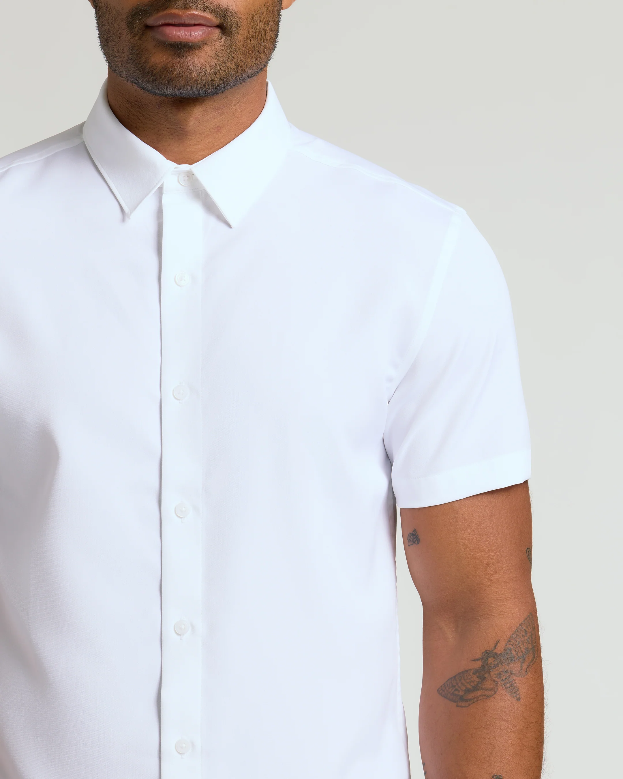 White Performance Dress Shirt - Image 4