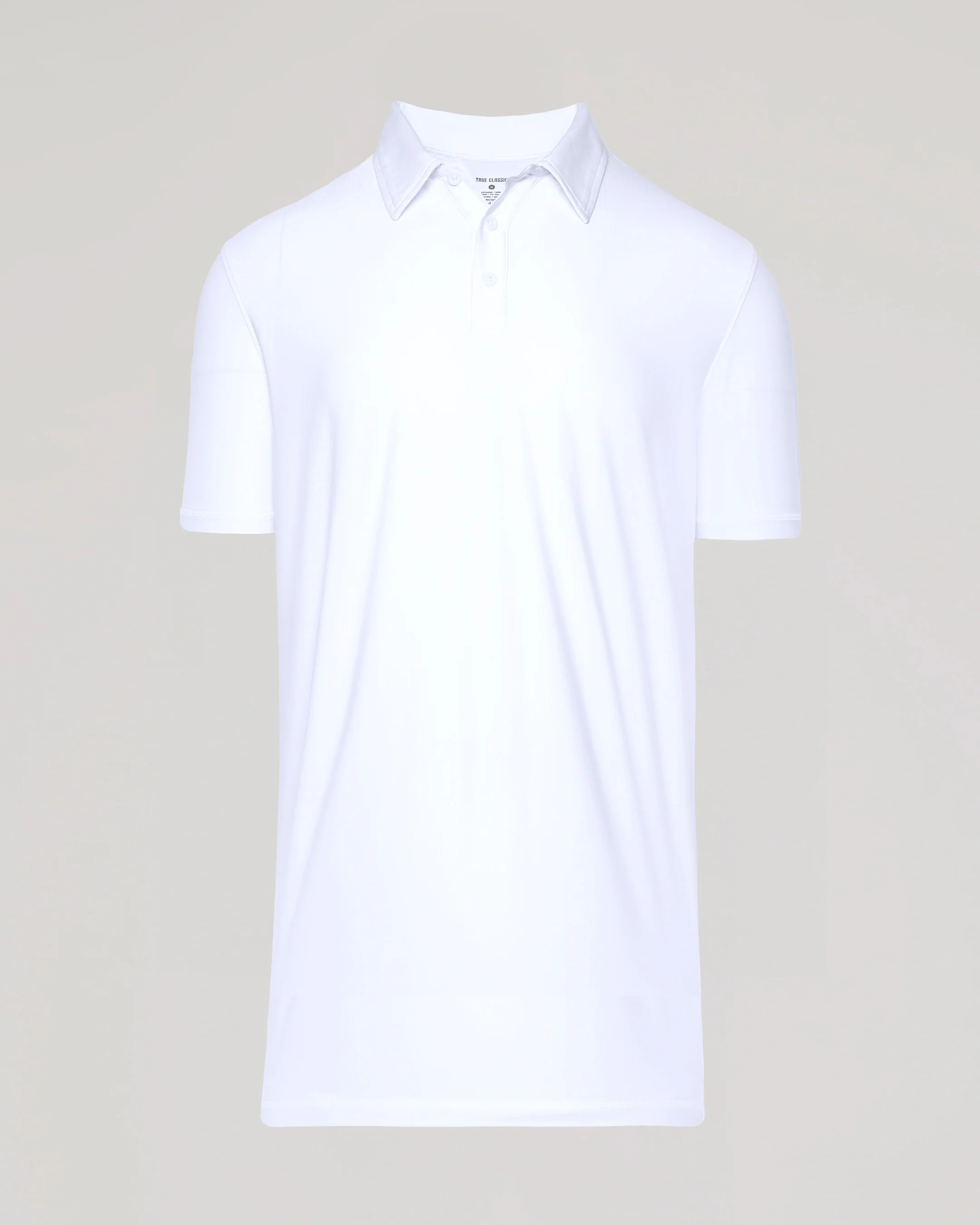 White Short Sleeve Tall Active Polo - Image 2