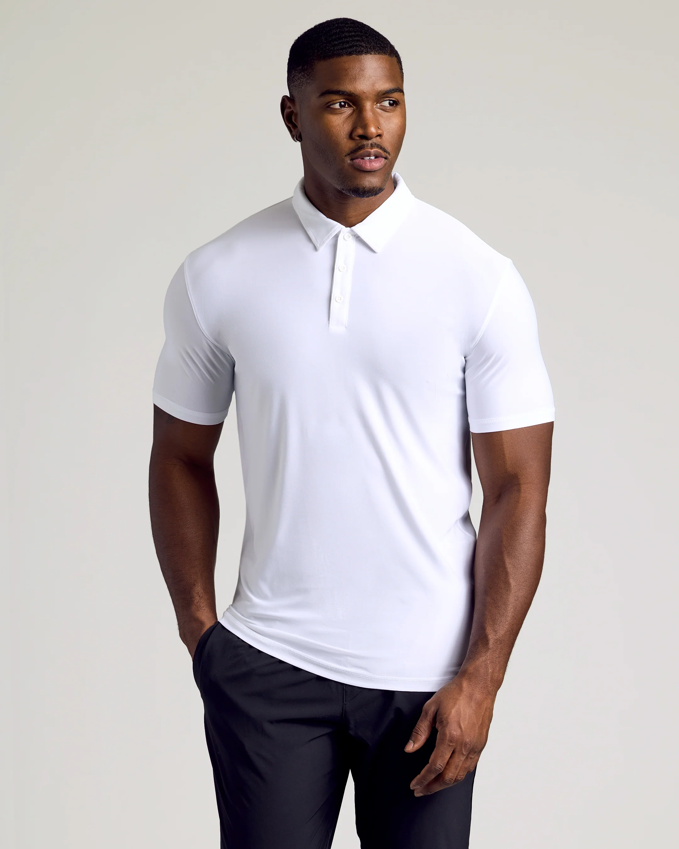 White Tall Active Polo 3-Pack - Image 2