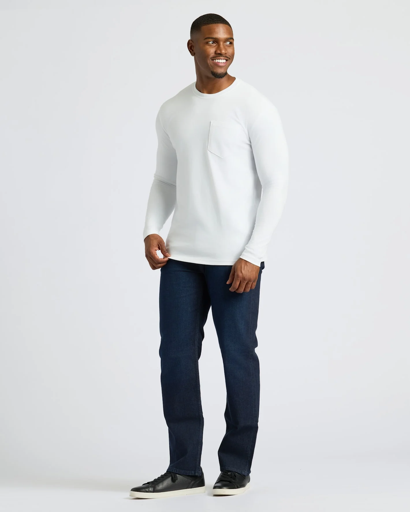 Staple Tall Heavyweight Long Sleeve Pocket Crew 4-Pack - Image 3
