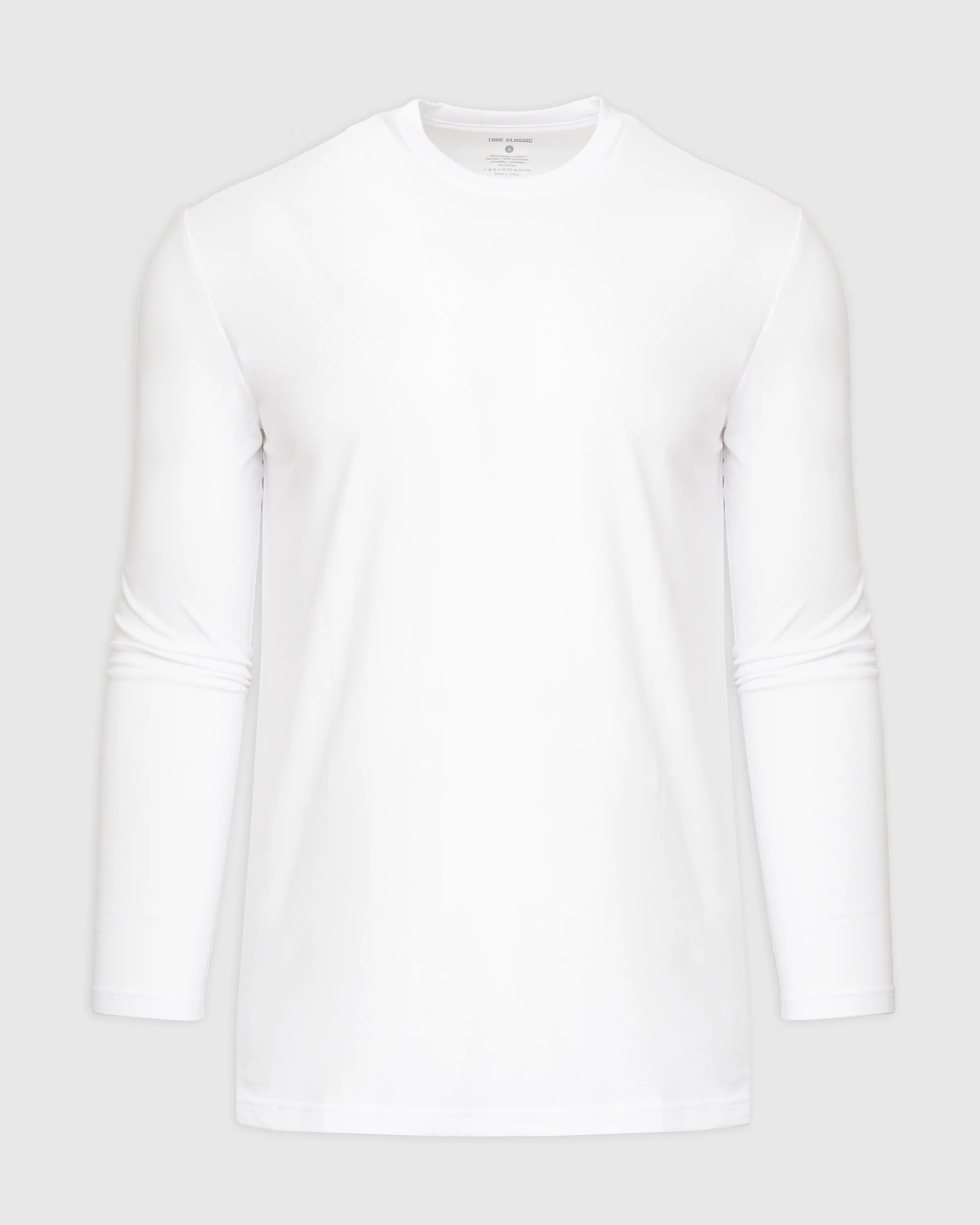 White Tall Long Sleeve T-Shirt - Image 2