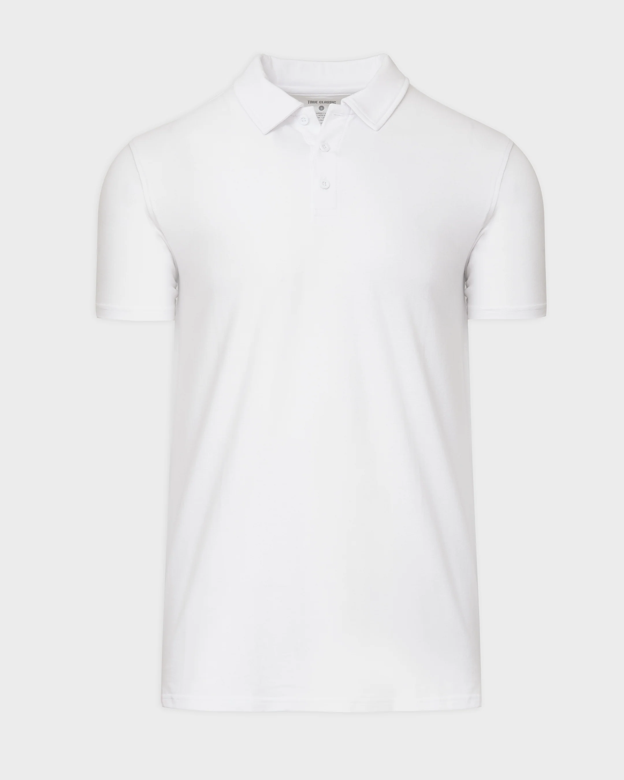 White Short Sleeve Tall Polo - Image 2