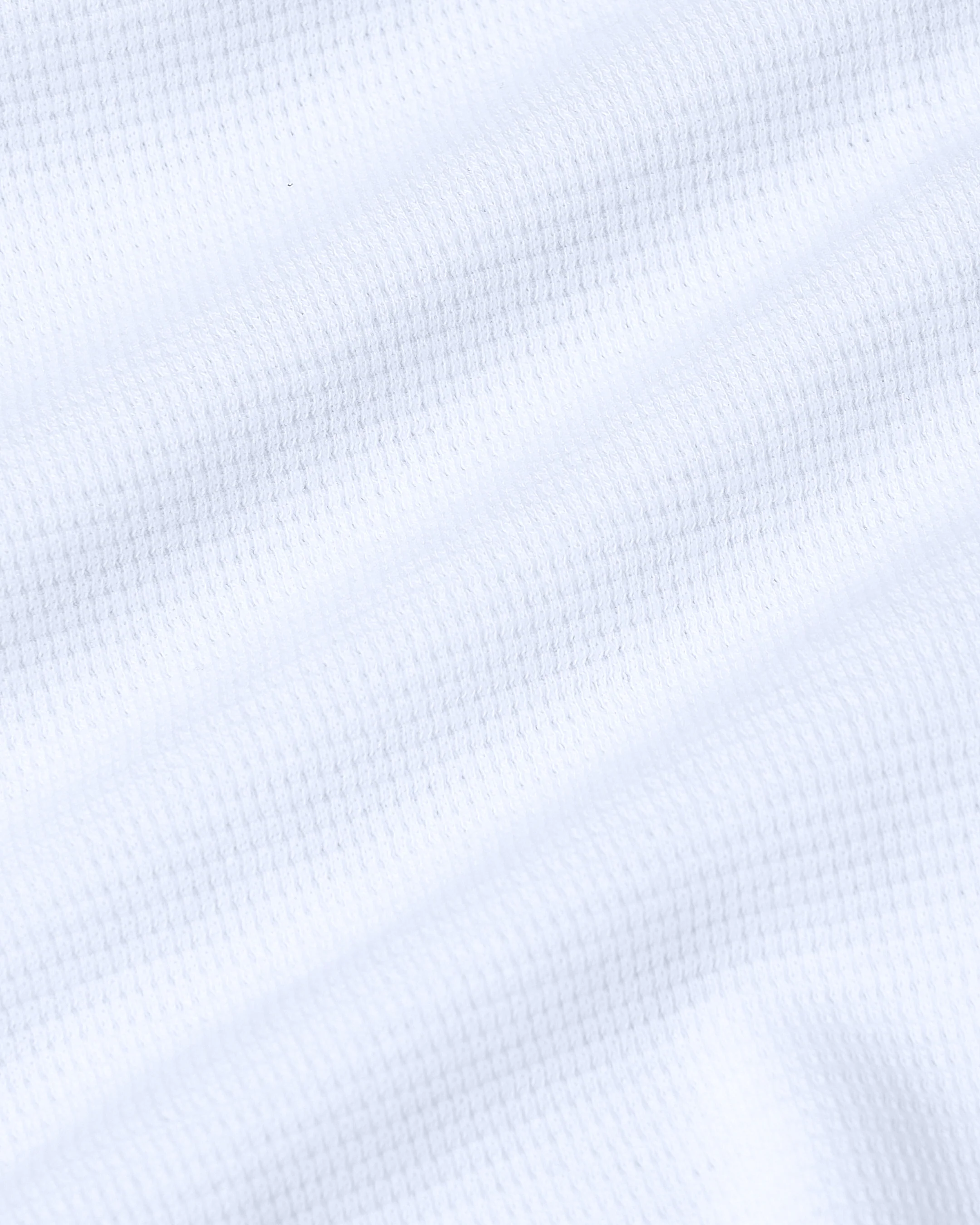 White Waffle Long Sleeve Crew Neck - Image 8