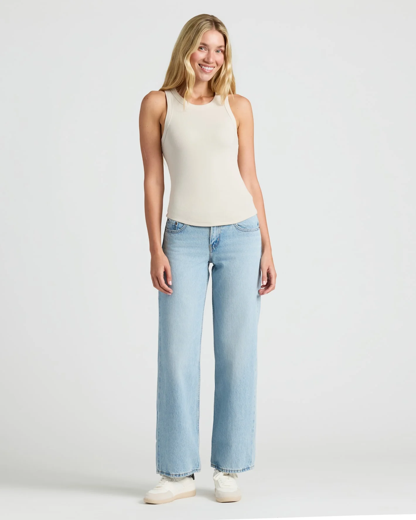 Womens Ribbed High Neck Tank 6-Pack - Image 3