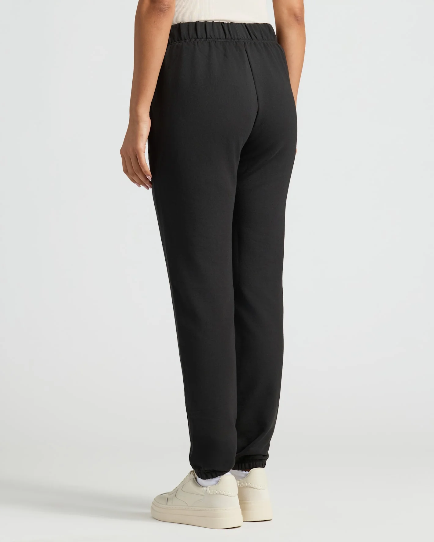 Womens Black Relaxed Joggers - Image 4