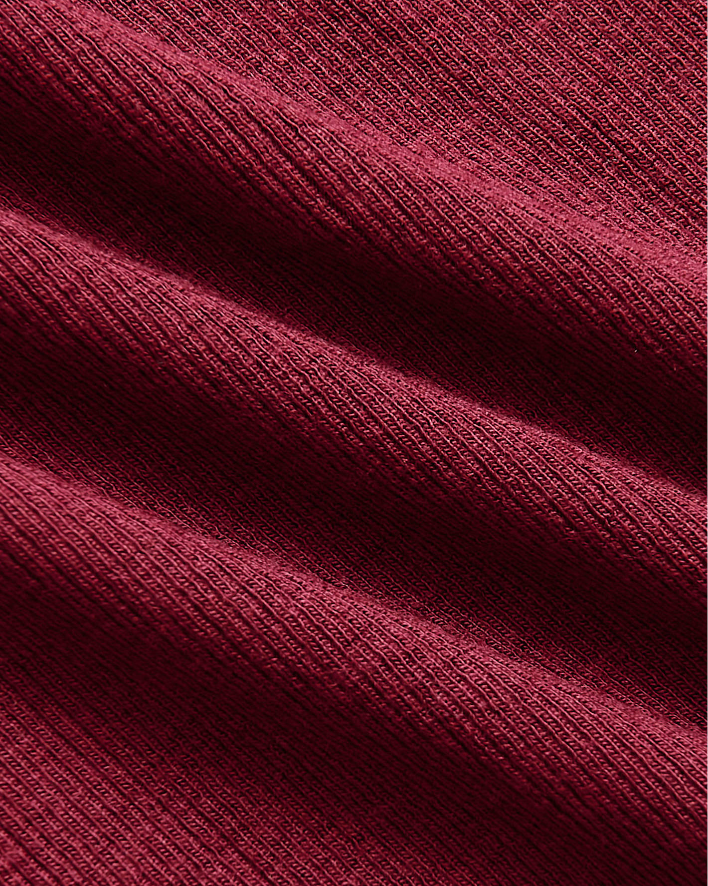Womens Dark Maroon Ribbed High Neck Tank - Image 7