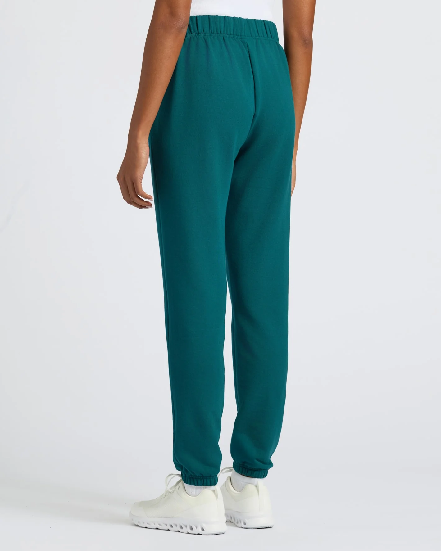 Womens Deep Emerald Relaxed Joggers - Image 4