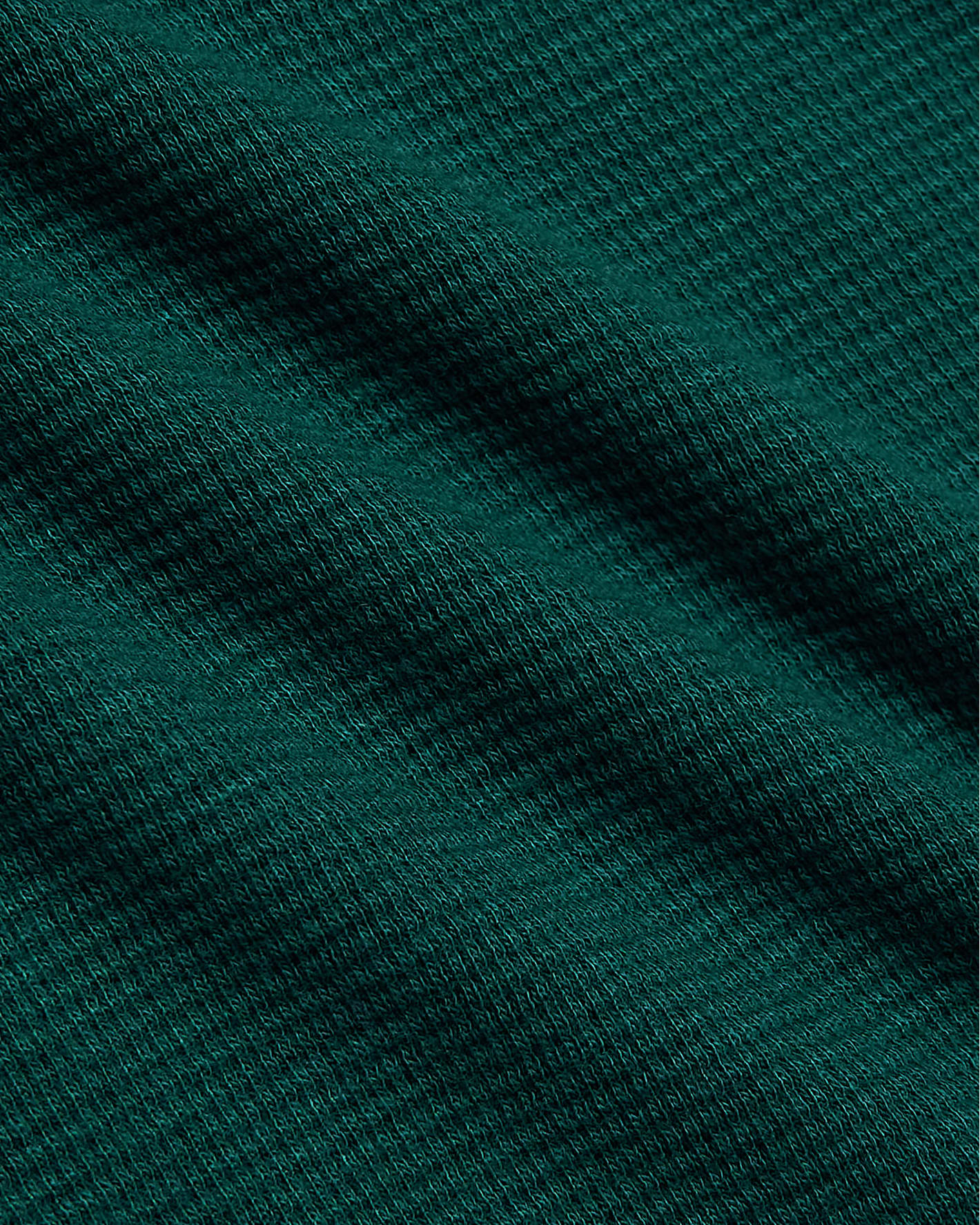 Womens Deep Emerald Waffle Wide Leg Pants - Image 6