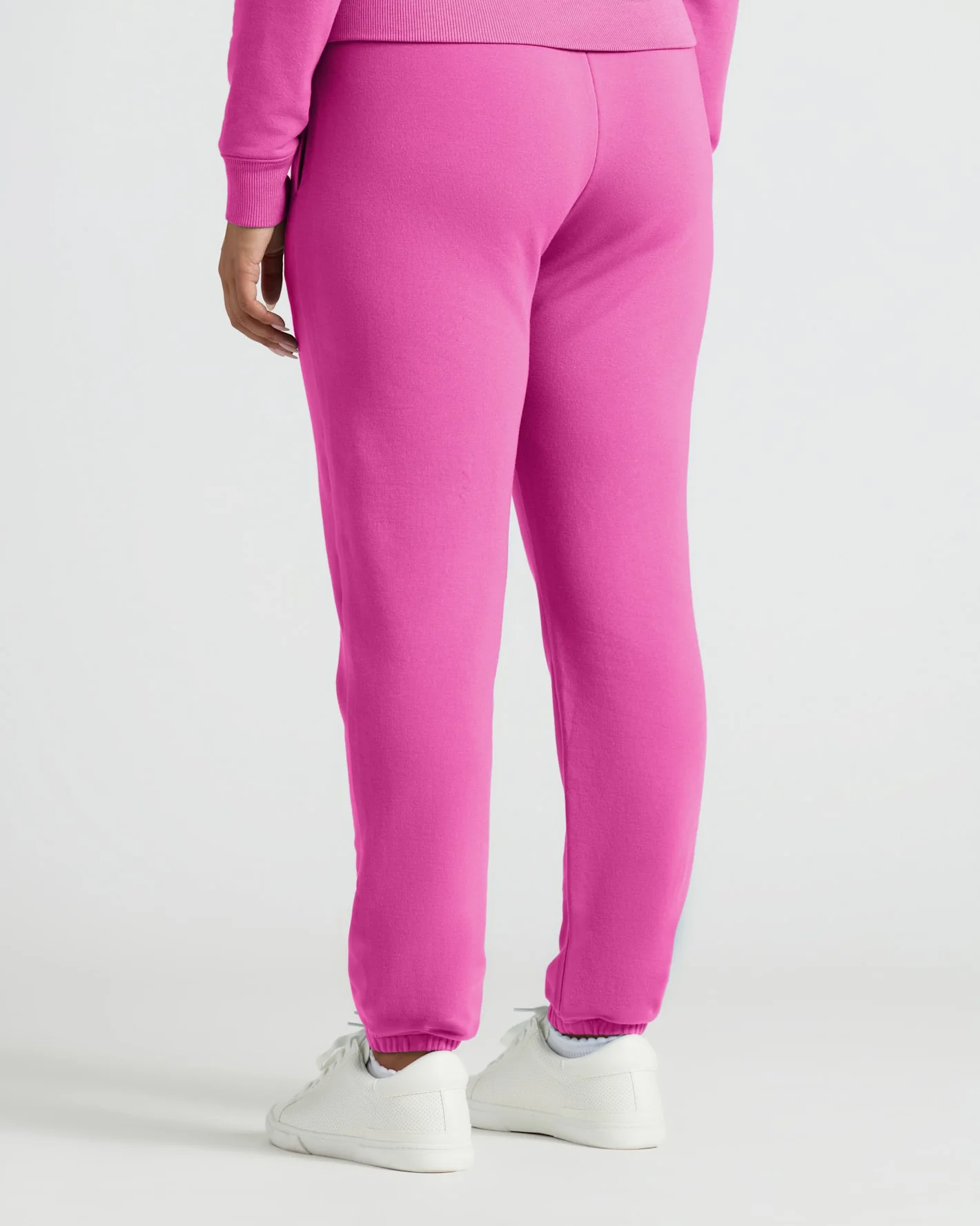Womens Electric Fuchsia Relaxed Joggers - Image 4