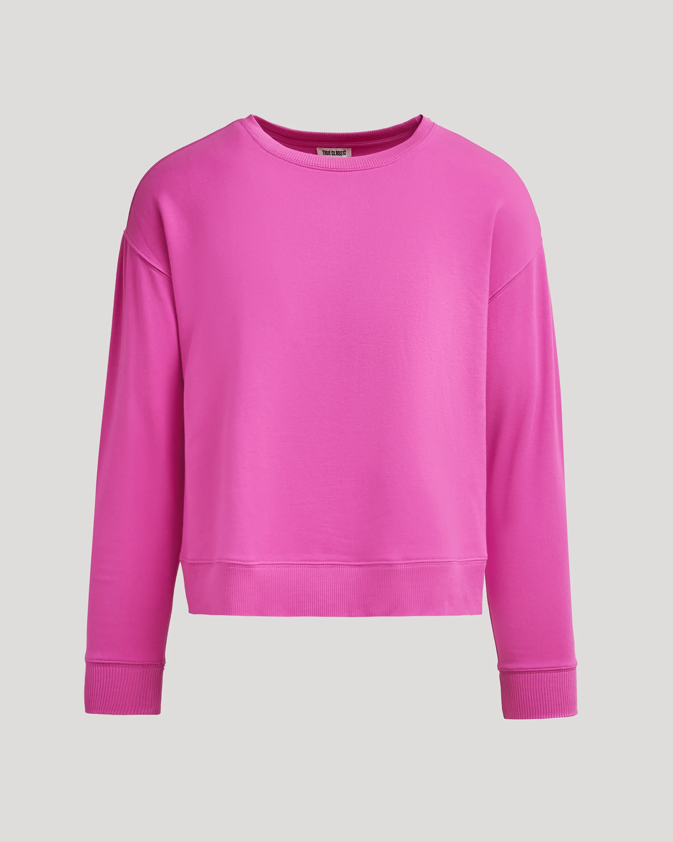 Womens Electric Fuchsia Slouch Pullover Crew - Image 2